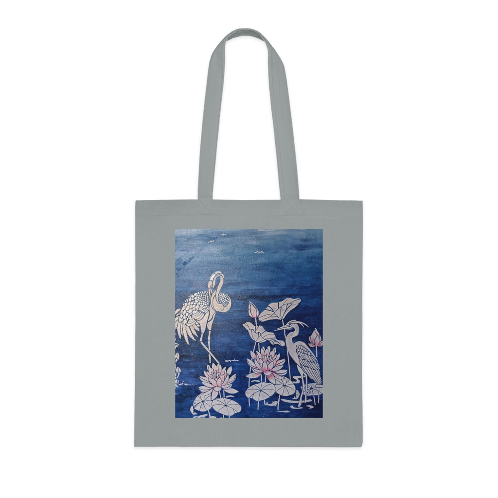 Floral Crane Tote