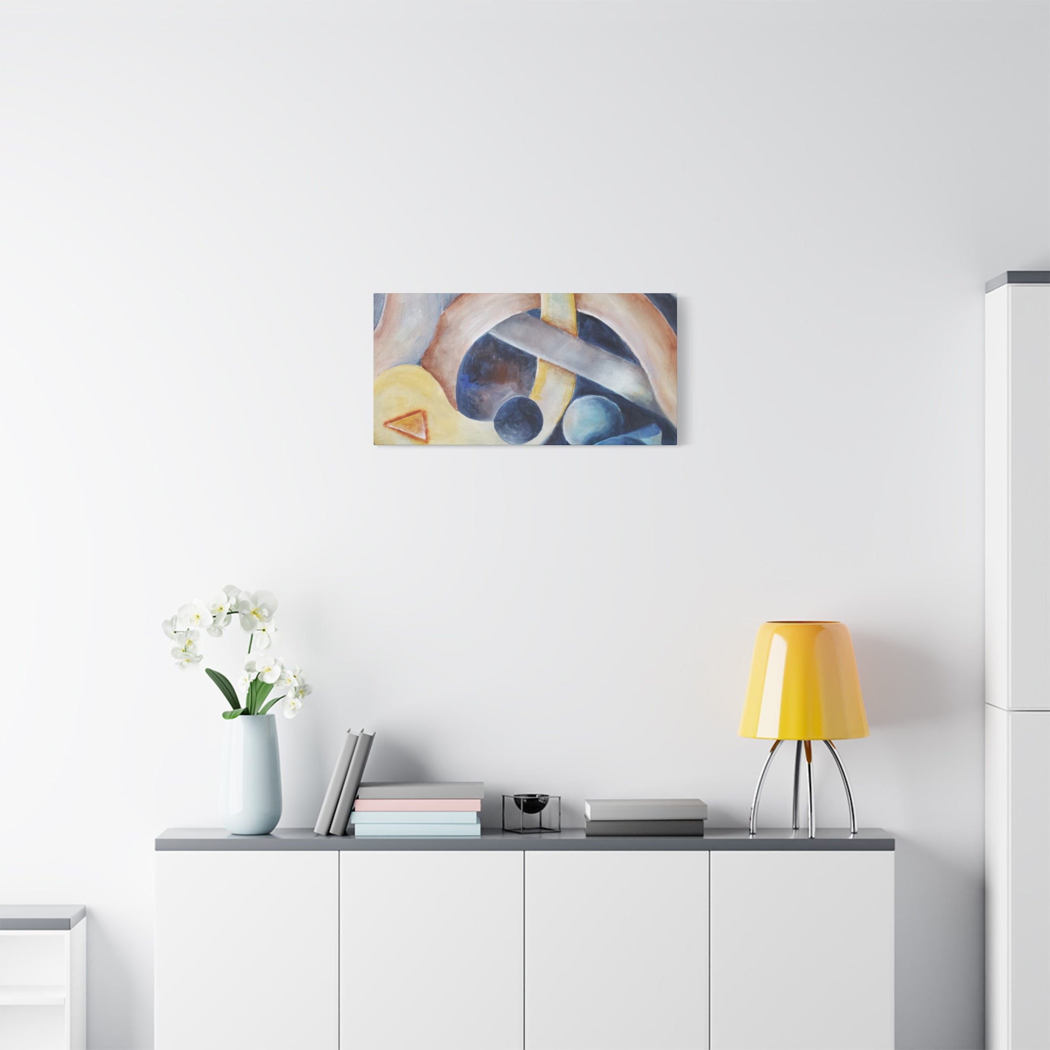 DANCE OF THE PLANETS - Abstract Musical Canvas Print — Matte Stretched Wall Art (1.25")