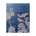 WATER LILLY SONATA -  Lotus & Heron Jigsaw Puzzle – Tranquil Blue Botanical Puzzle (110/252/520/1014 pcs)
