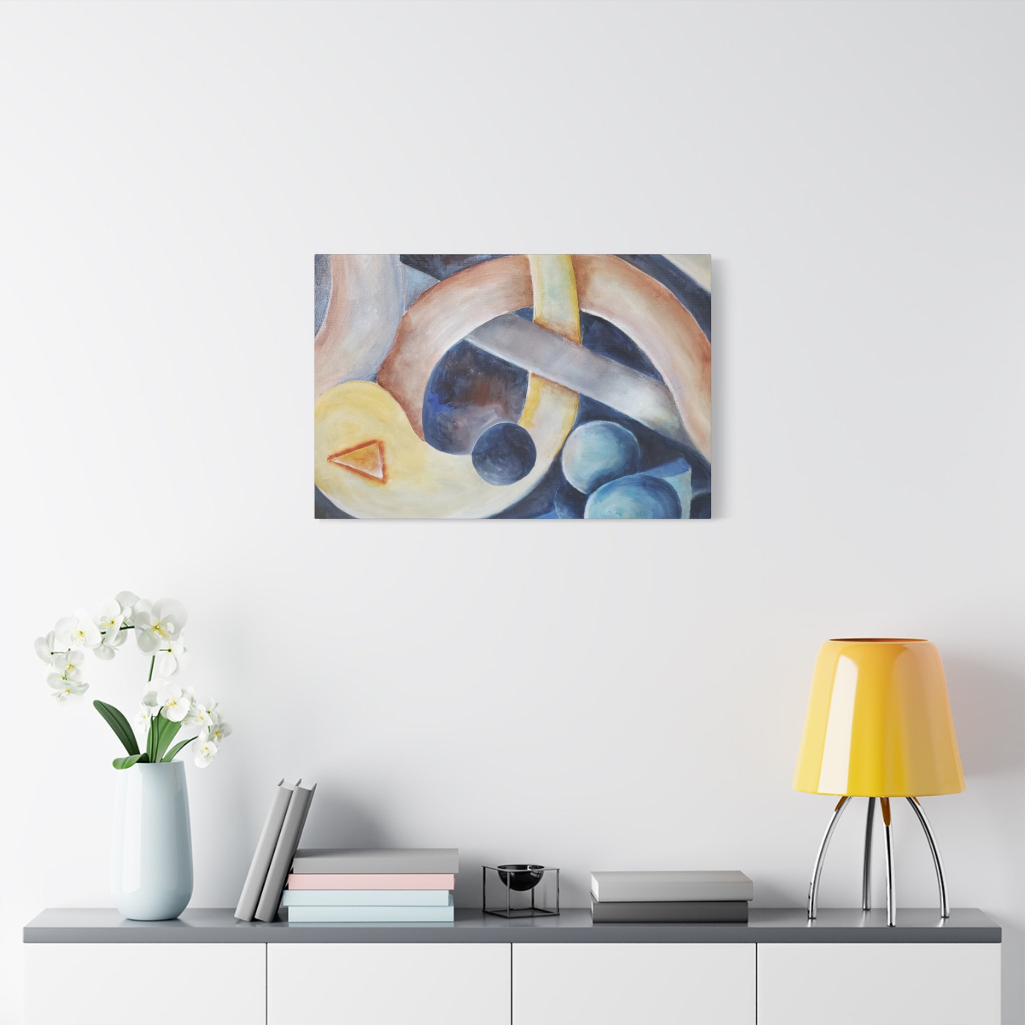 DANCE OF THE PLANETS - Abstract Musical Canvas Print — Matte Stretched Wall Art (1.25")