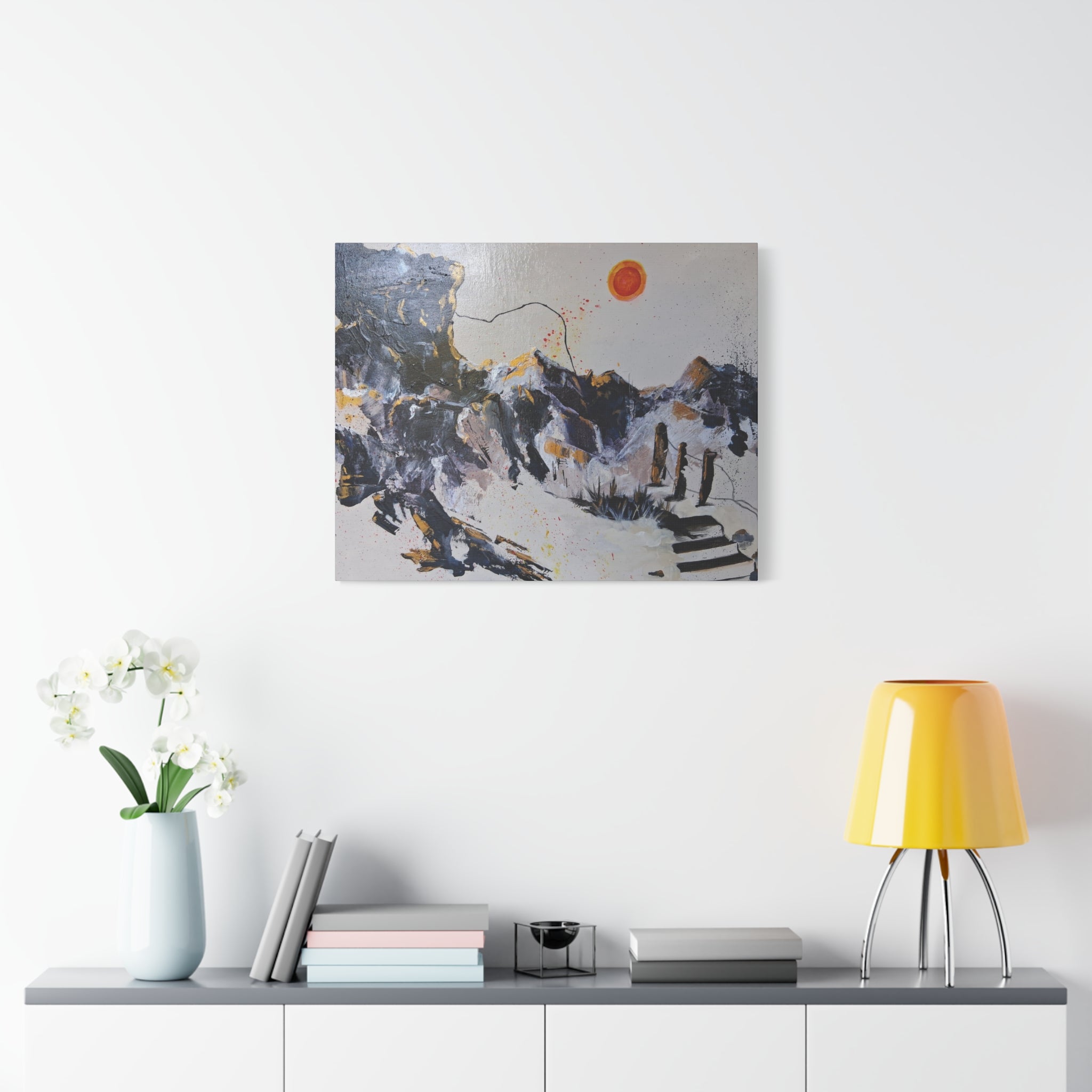 WHAT'S OVER THE RIDGE? Canvas Print