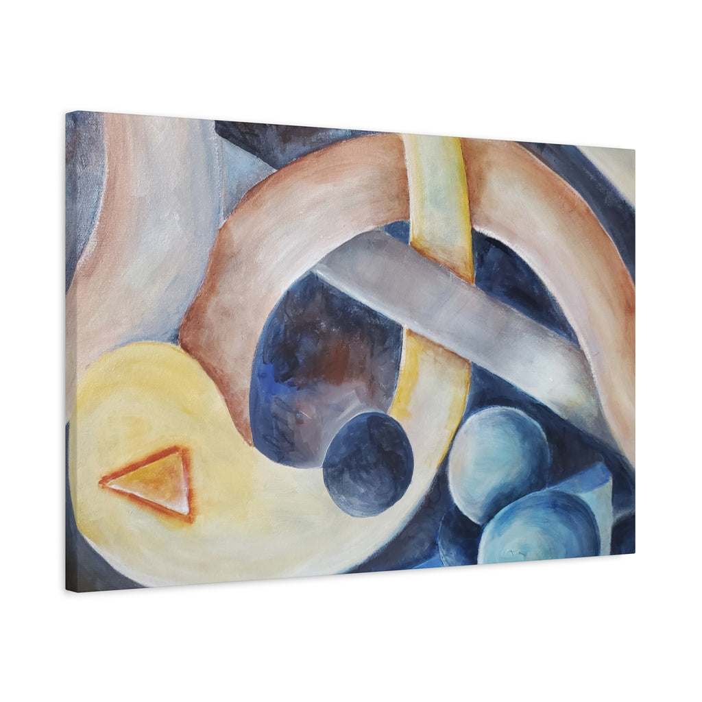 DANCE OF THE PLANETS - Abstract Musical Canvas Print — Matte Stretched Wall Art (1.25")