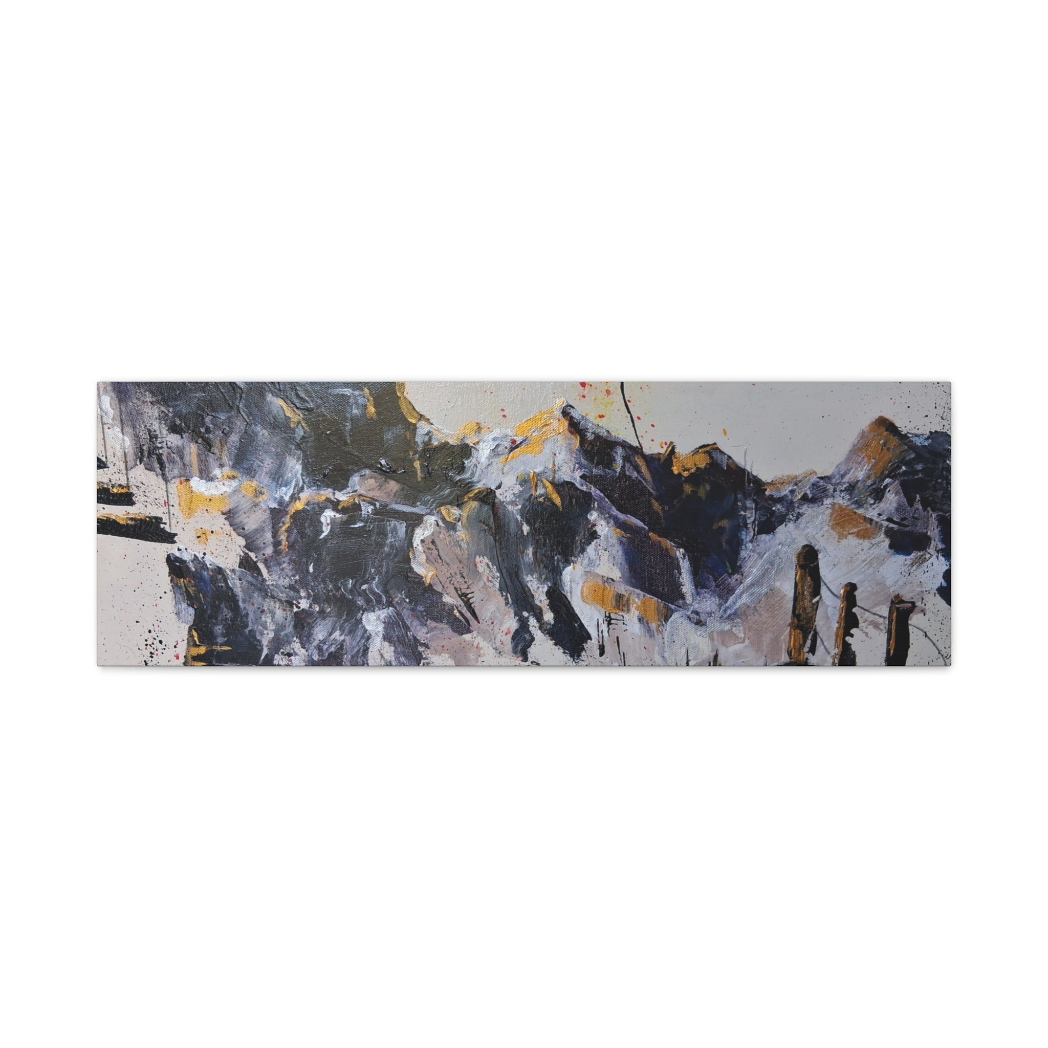 WHAT'S OVER THE RIDGE? - Abstract Desert Canvas Art – Matte Stretched 1.25"