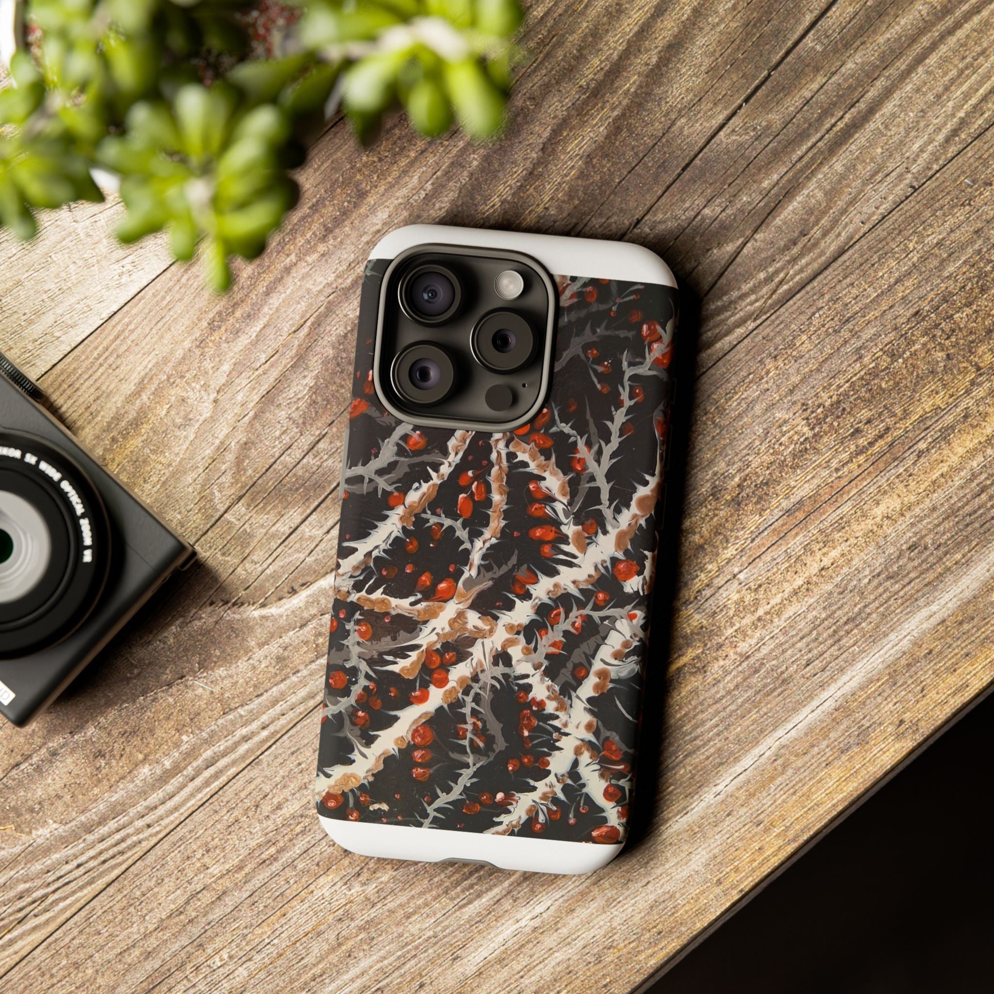 BITTERSWEET BRAMBLE - Scenic Country Road Phone Case — Rustic Landscape Art iPhone Case