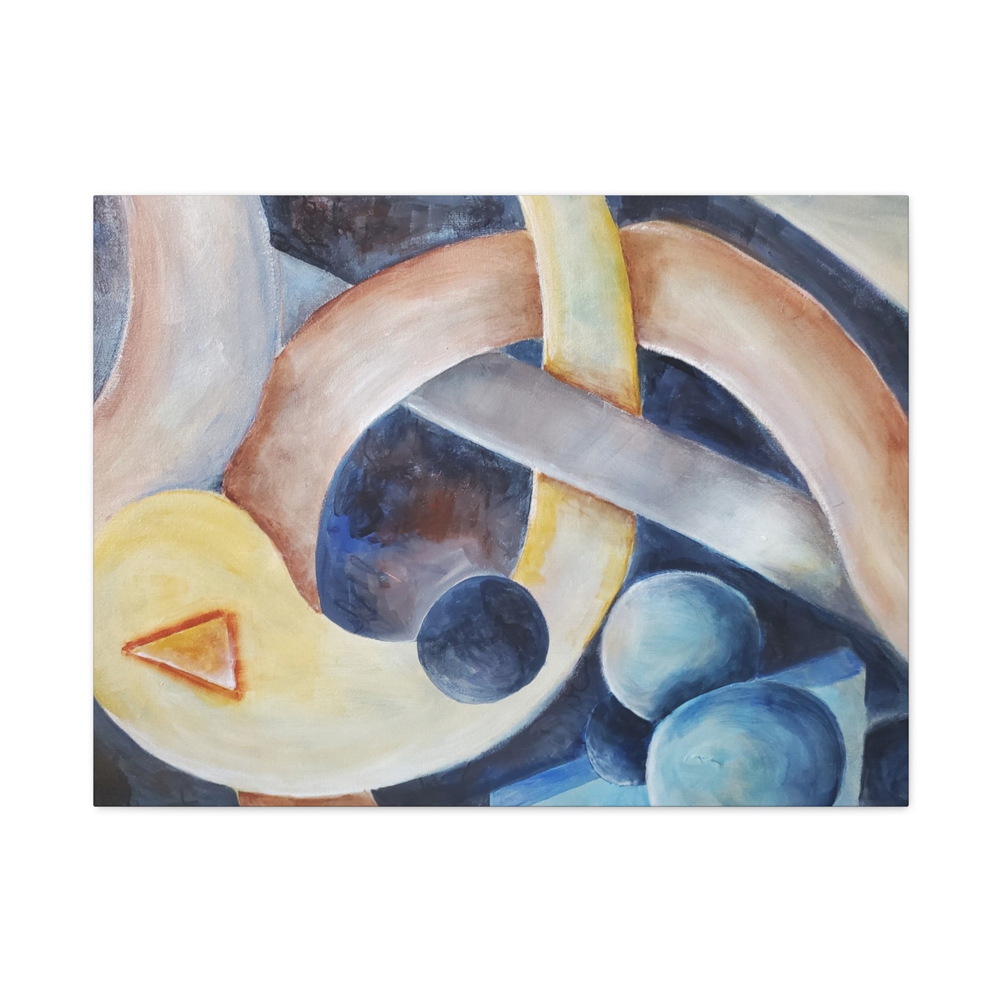 DANCE OF THE PLANETS - Abstract Musical Canvas Print — Matte Stretched Wall Art (1.25")