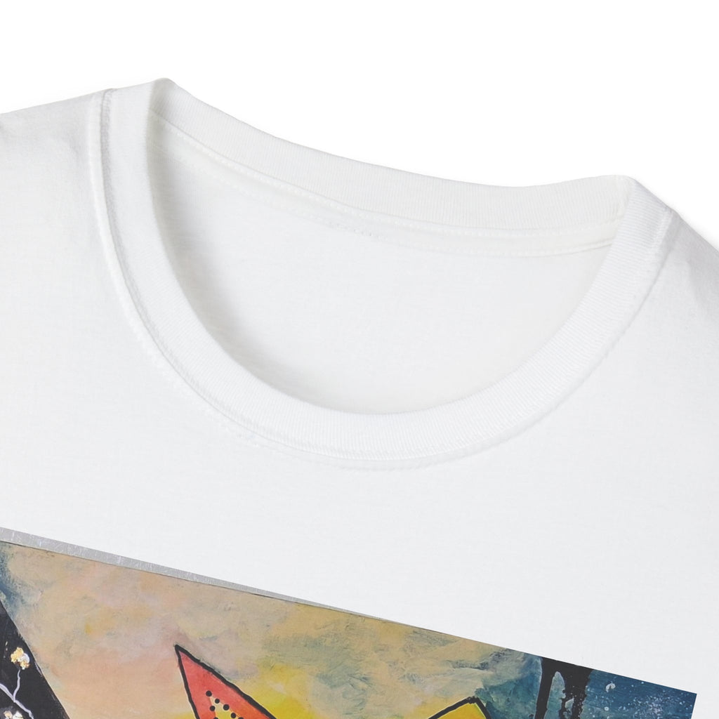 SERCHING FOR GREATNESS - Abstract Geometric Art T-Shirt — Colorful Modern Shapes Graphic Tee