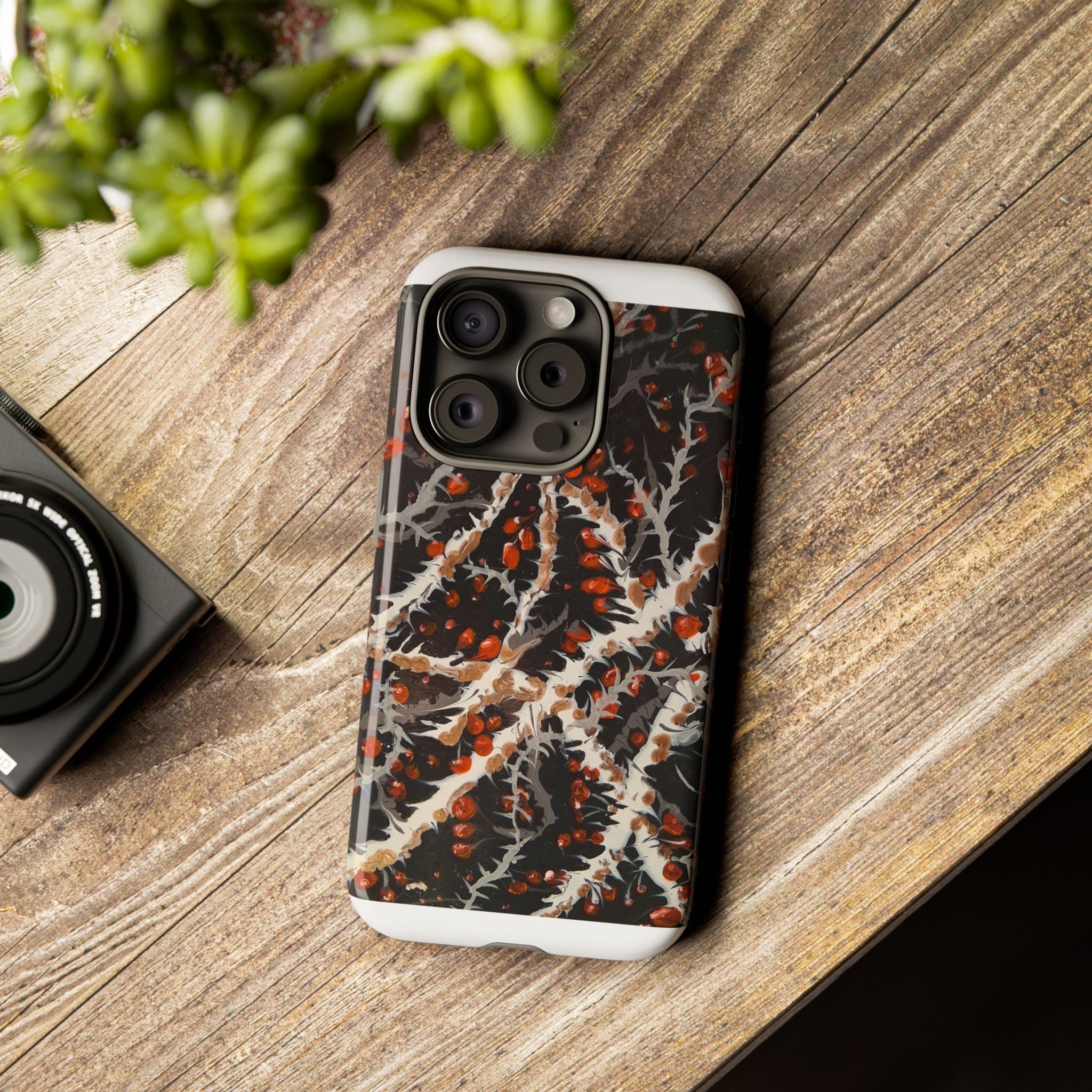 BITTERSWEET BRAMBLE - Scenic Country Road Phone Case — Rustic Landscape Art iPhone Case