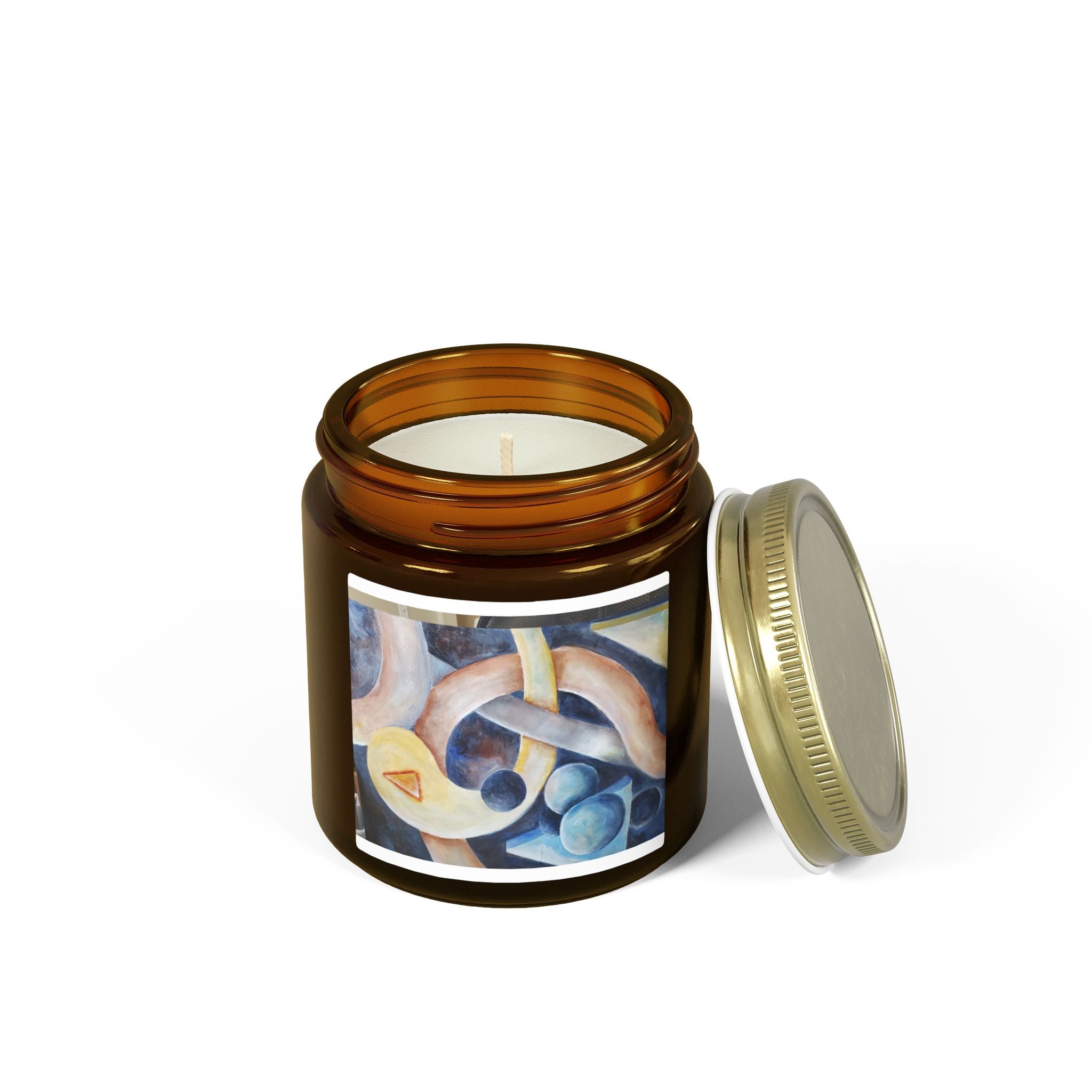 DANCE OF THE PLANETS - Coconut Apricot Scented Candle — Hand-Poured Soy Wax (4oz & 9oz)