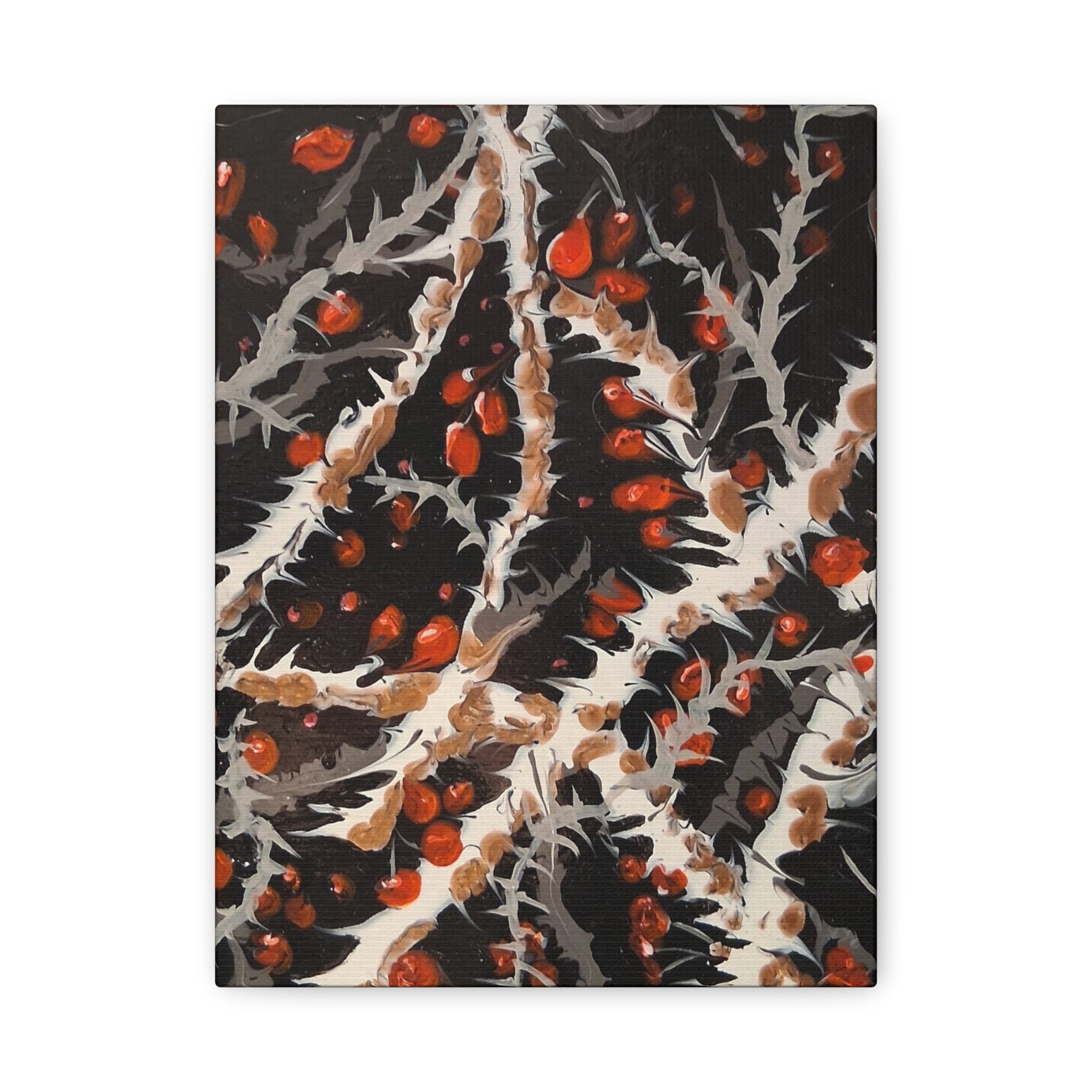 —BITTERSWEET BRAMBLE Matte. Stretched, abstract Wall Art