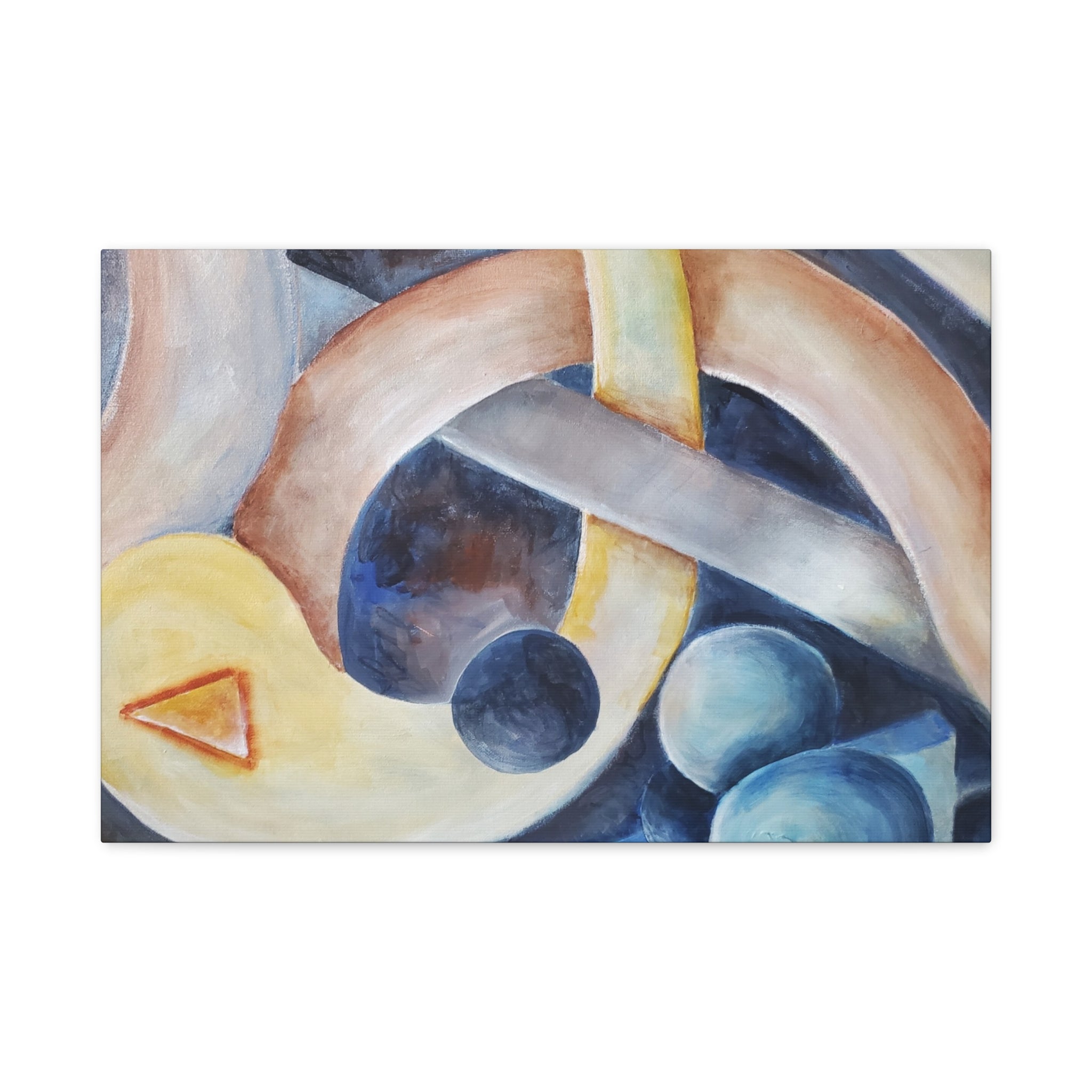 DANCE OF THE PLANETS - Abstract Musical Canvas Print — Matte Stretched Wall Art (1.25")