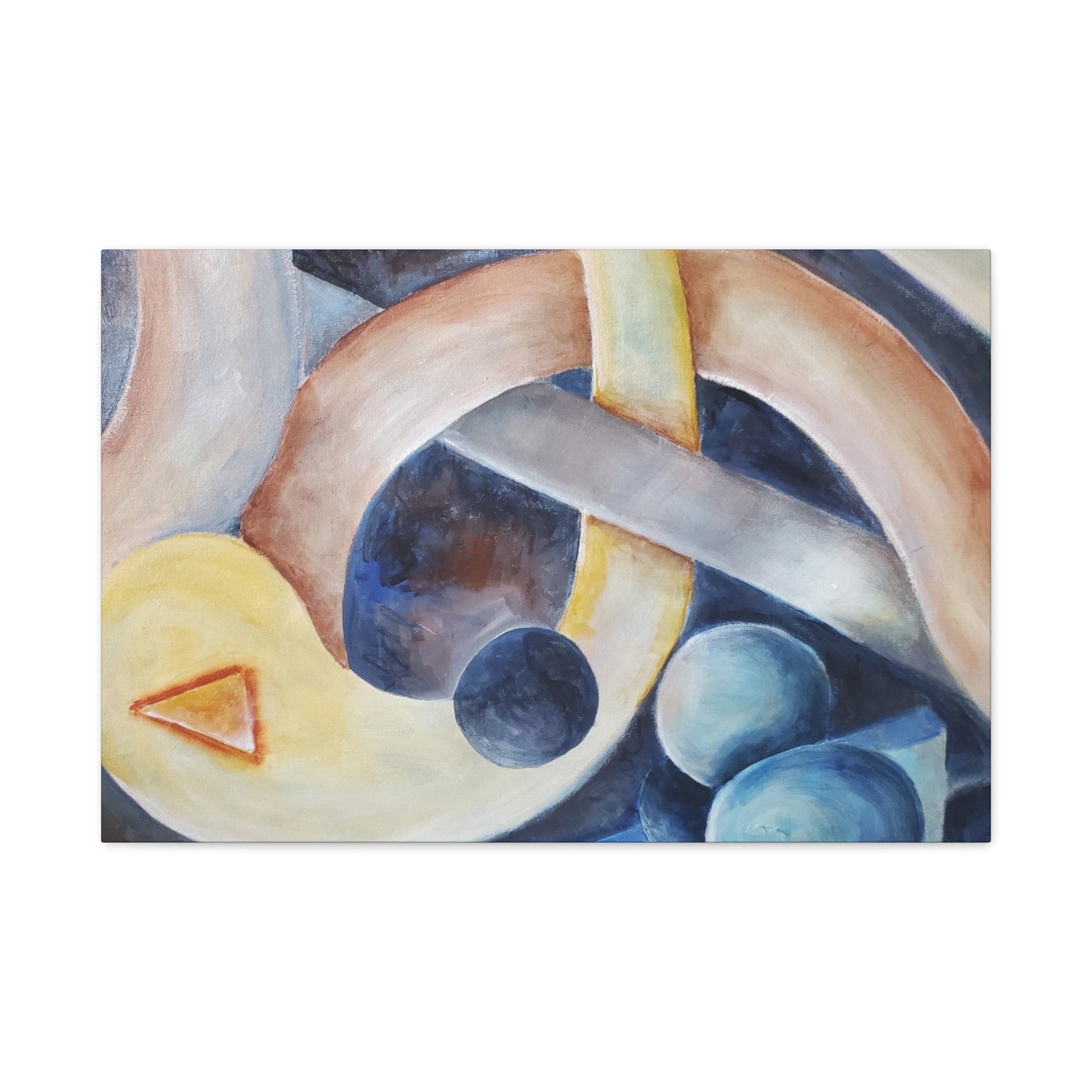 DANCE OF THE PLANETS - Abstract Musical Canvas Print — Matte Stretched Wall Art (1.25")