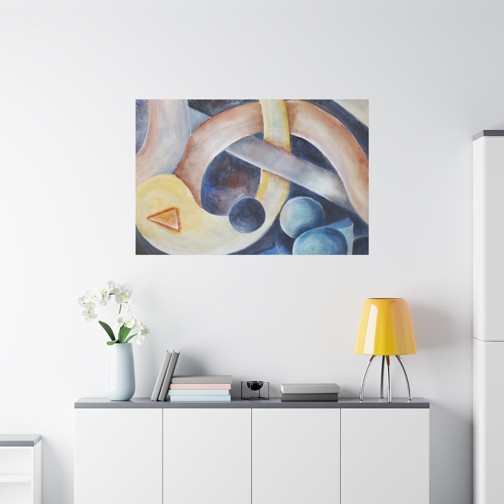 DANCE OF THE PLANETS - Abstract Musical Canvas Print — Matte Stretched Wall Art (1.25")