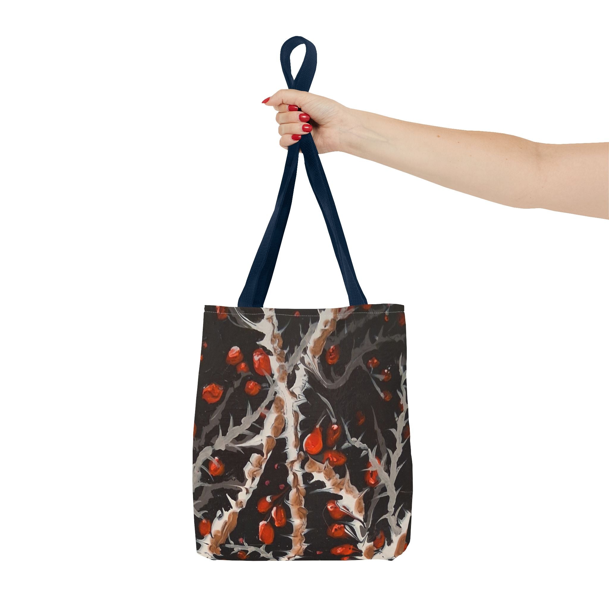 BITTERSWEET BRAMBLE - Botanical Berry Tote Bag – Autumn Berries All-Over Print Tote