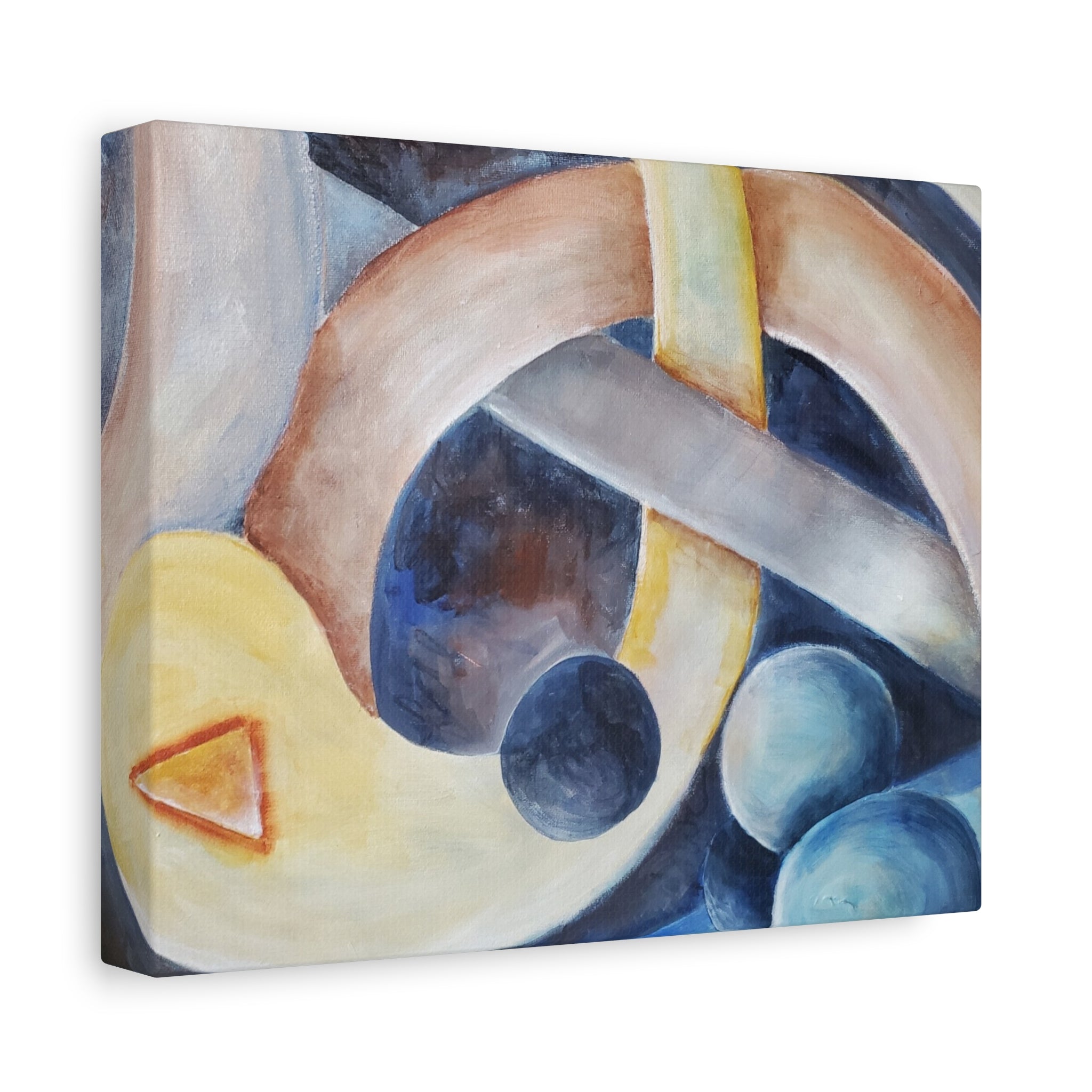 DANCE OF THE PLANETS - Abstract Musical Canvas Print — Matte Stretched Wall Art (1.25")