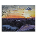 EVENING IN THE SHANDOAH VALLEY - Sunset Winter Landscape Puzzle — 500-Piece Jigsaw with Tin Gift Box