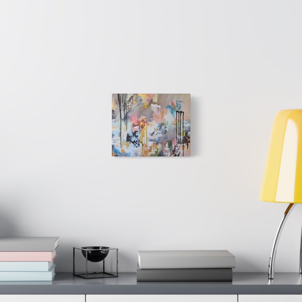 GUARDIANS OF THE QUIET PLAINS - Abstract Gallop Canvas Print — Matte Stretched Wall Art