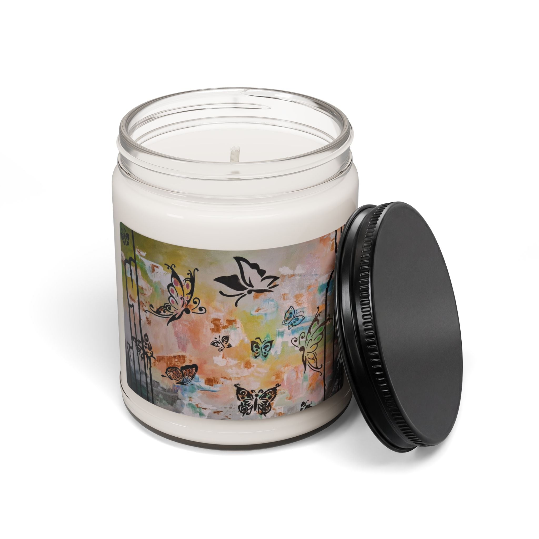 GUUARDIANS OF THE FLOWERS - Butterfly Garden Soy Candle - 9oz Scented Jar