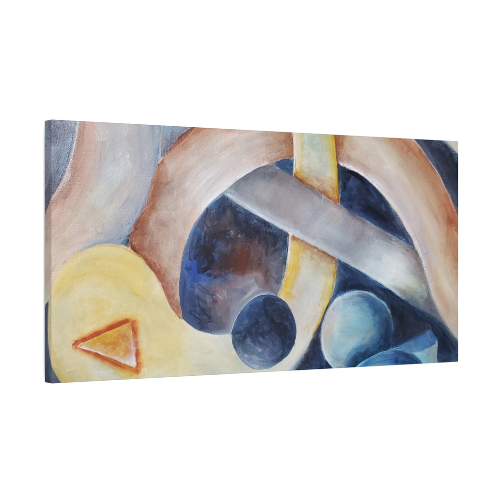 DANCE OF THE PLANETS - Abstract Musical Canvas Print — Matte Stretched Wall Art (1.25")