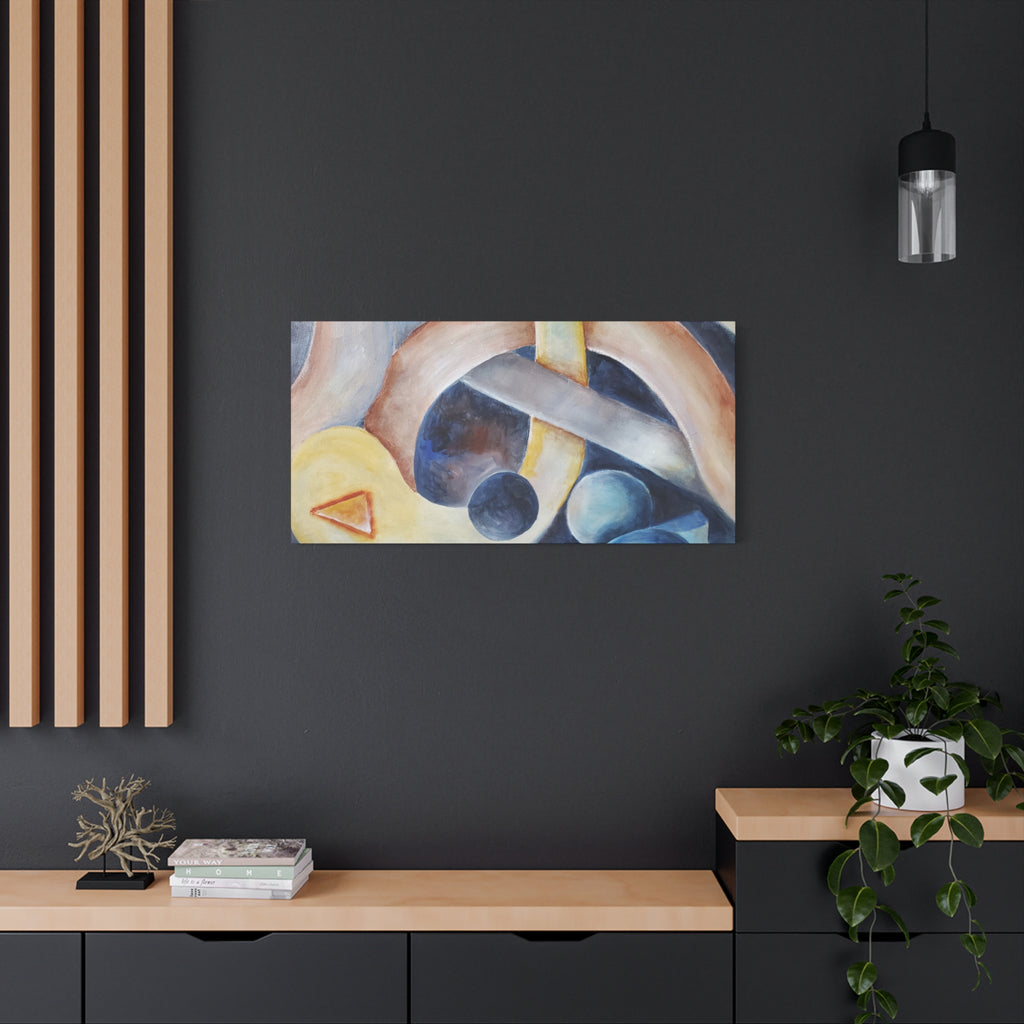 DANCE OF THE PLANETS - Abstract Musical Canvas Print — Matte Stretched Wall Art (1.25")