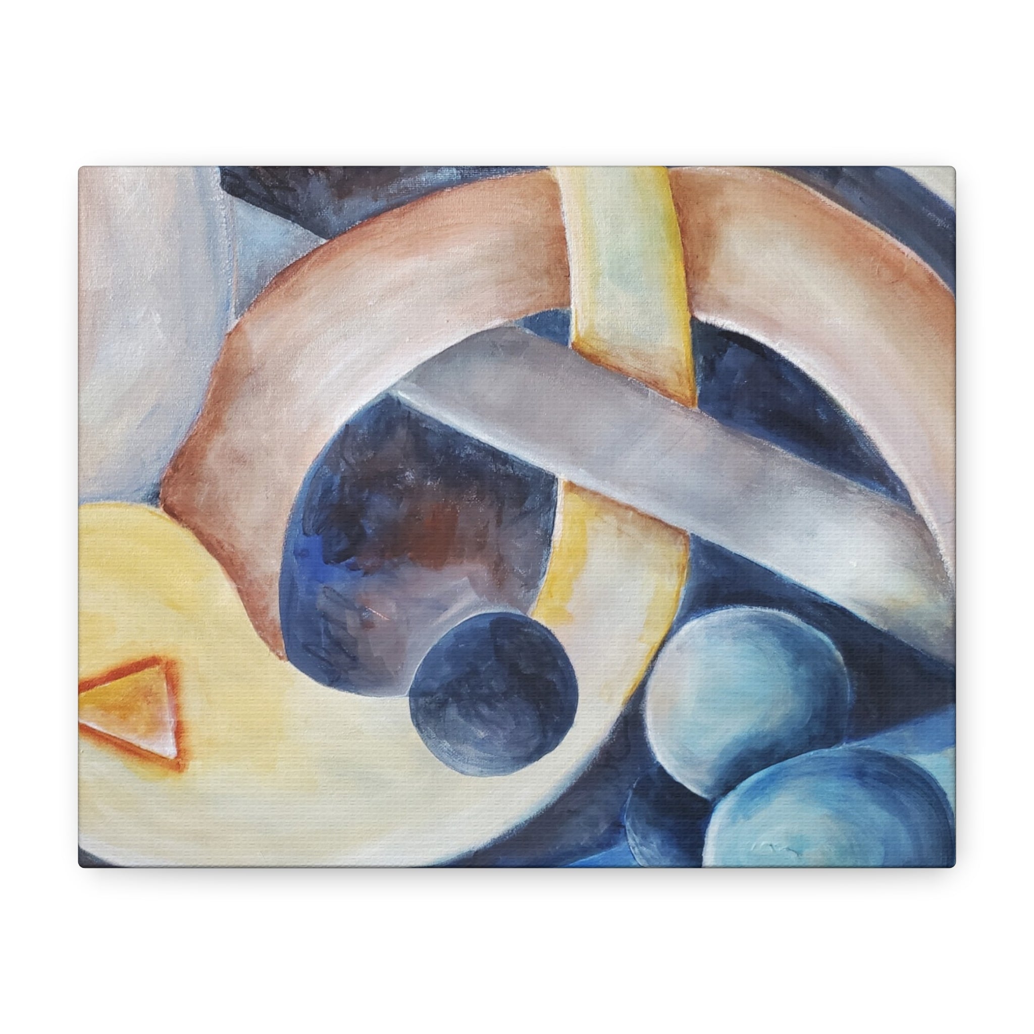 DANCE OF THE PLANETS - Abstract Musical Canvas Print — Matte Stretched Wall Art (1.25")