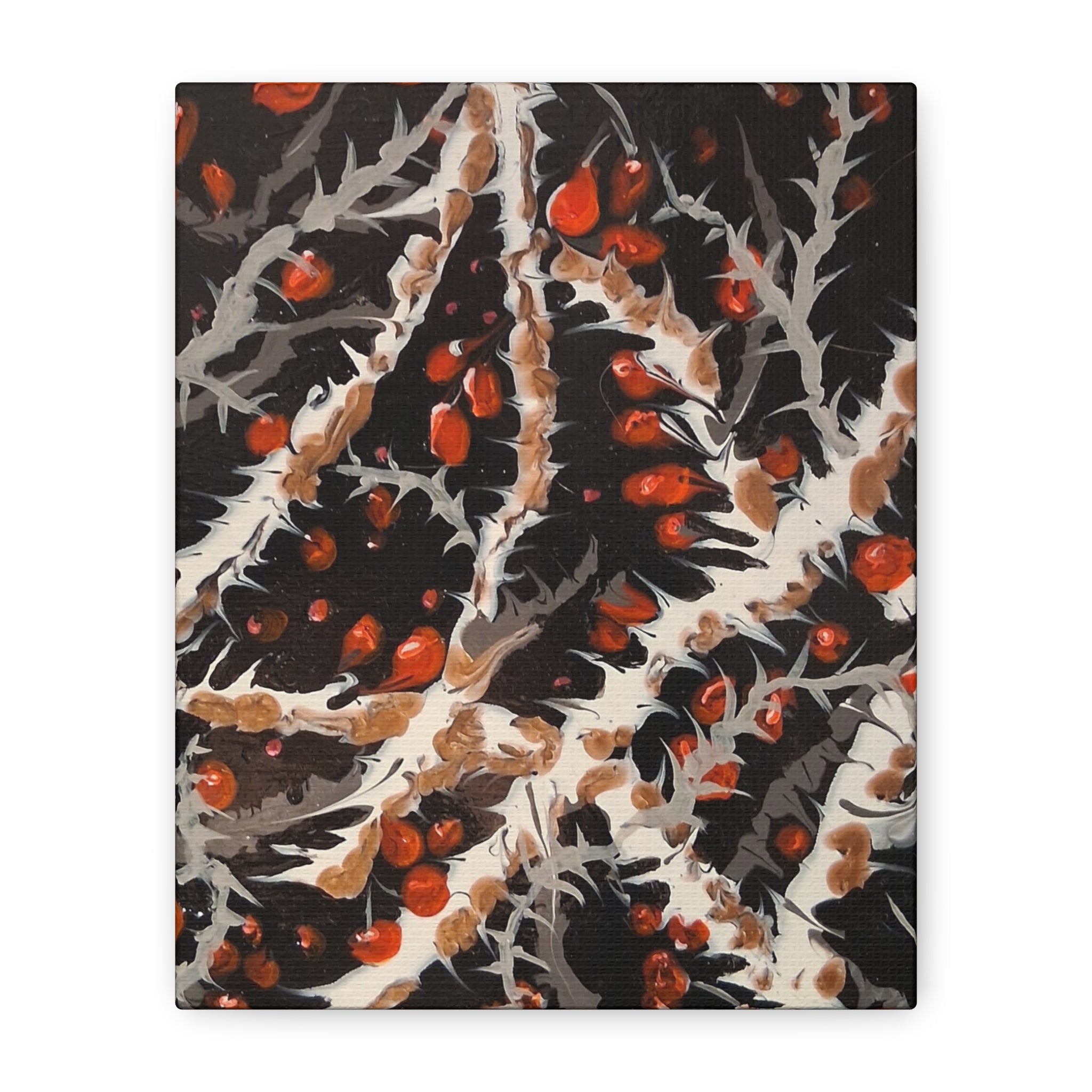 —BITTERSWEET BRAMBLE Matte. Stretched, abstract Wall Art