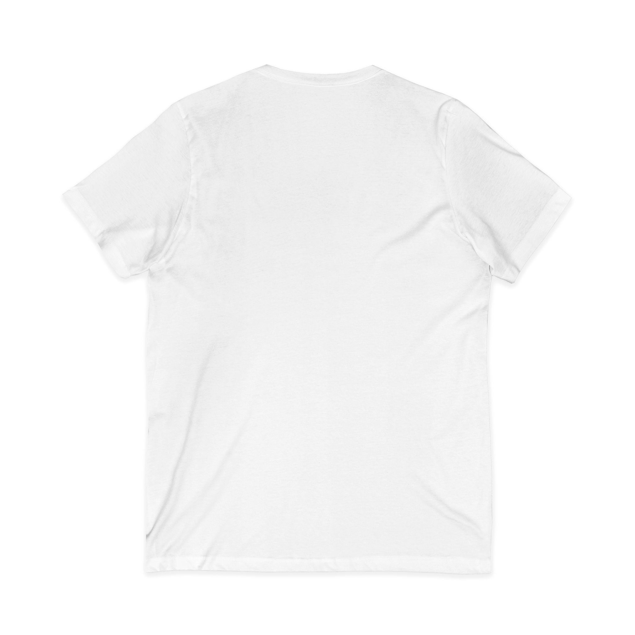 EVENING NEAR THE HUDSON RIVER - Sunset Landscape V-Neck Tee - Hand-Painted Nature Art