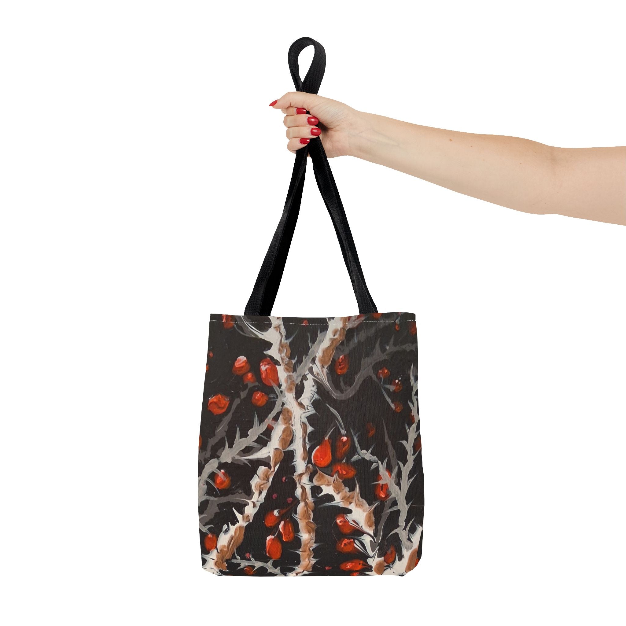 BITTERSWEET BRAMBLE - Botanical Berry Tote Bag – Autumn Berries All-Over Print Tote