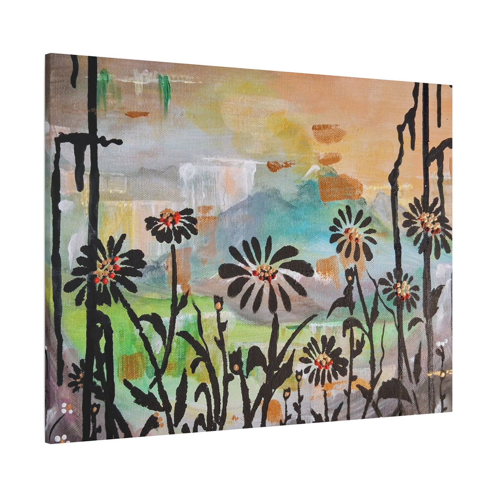 GUARDIANS OF THE WIND - Daisy Meadow Abstract Matte Canvas Wall Art