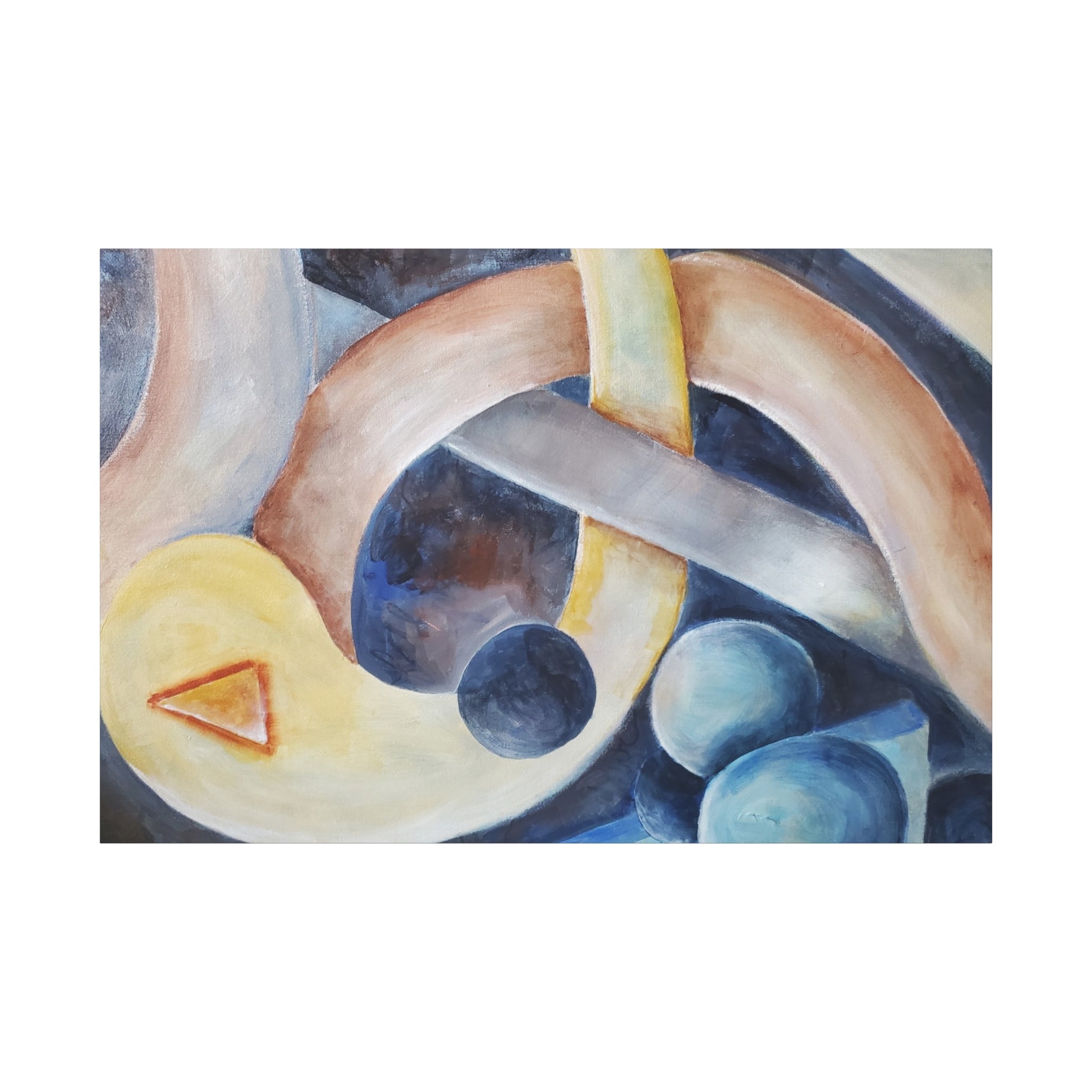 DANCE OF THE PLANETS - Abstract Musical Canvas Print — Matte Stretched Wall Art (1.25")