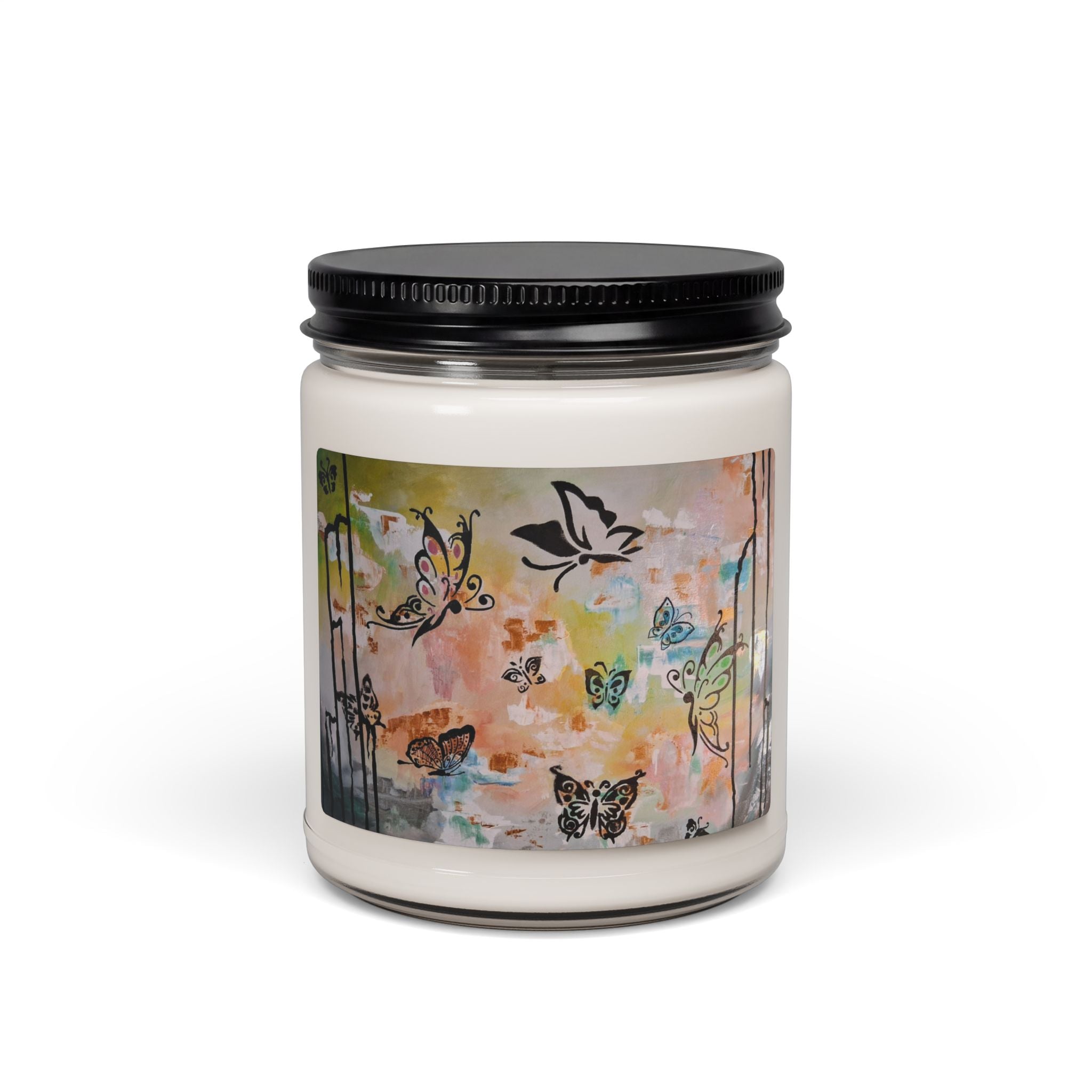 GUUARDIANS OF THE FLOWERS - Butterfly Garden Soy Candle - 9oz Scented Jar