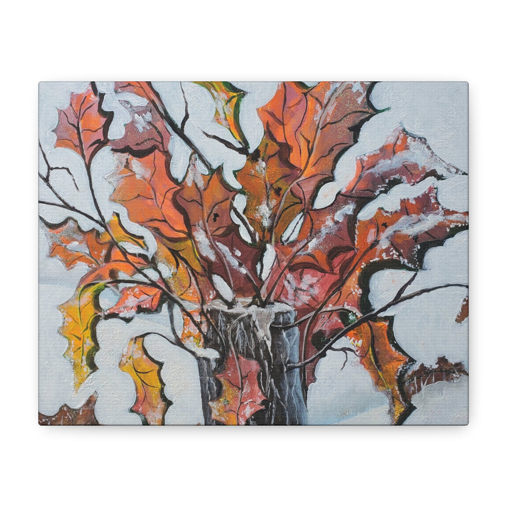 RENEWEL- NORTH LAKE NY - Autumn Leaves Canvas Wall Art — Stretched Matte Canvas