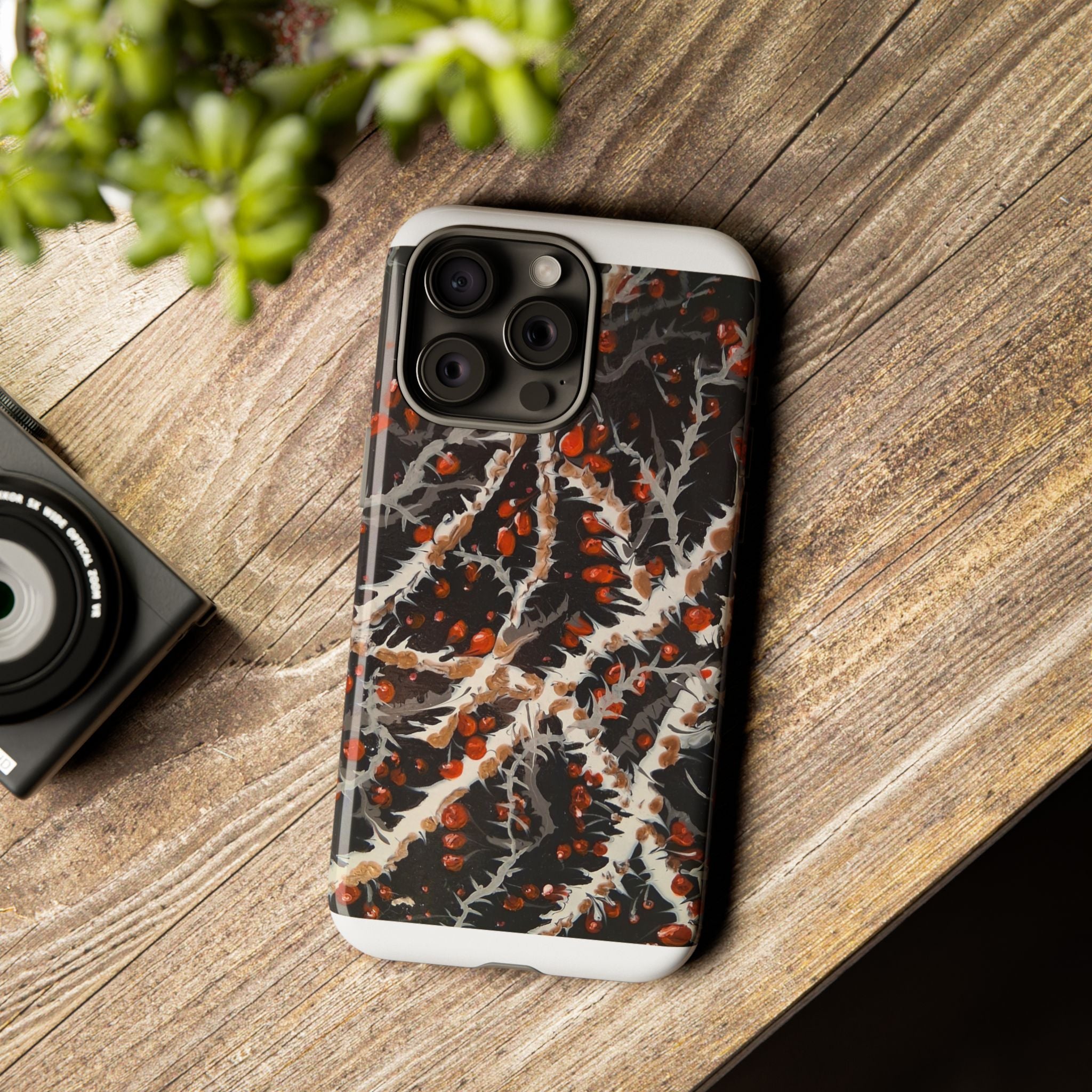 BITTERSWEET BRAMBLE - Scenic Country Road Phone Case — Rustic Landscape Art iPhone Case