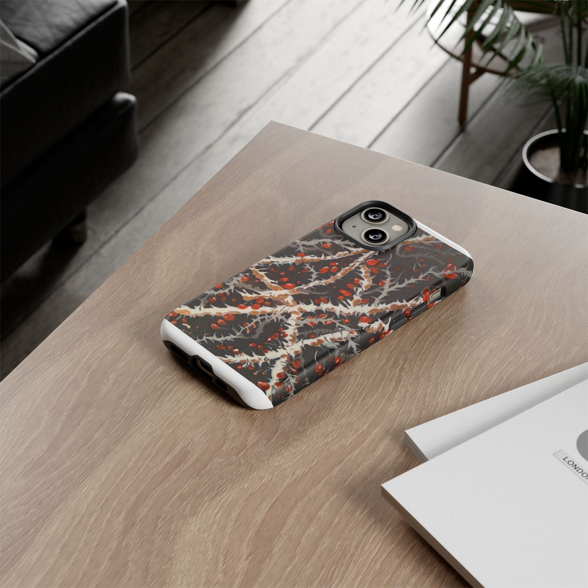 BITTERSWEET BRAMBLE - Scenic Country Road Phone Case — Rustic Landscape Art iPhone Case