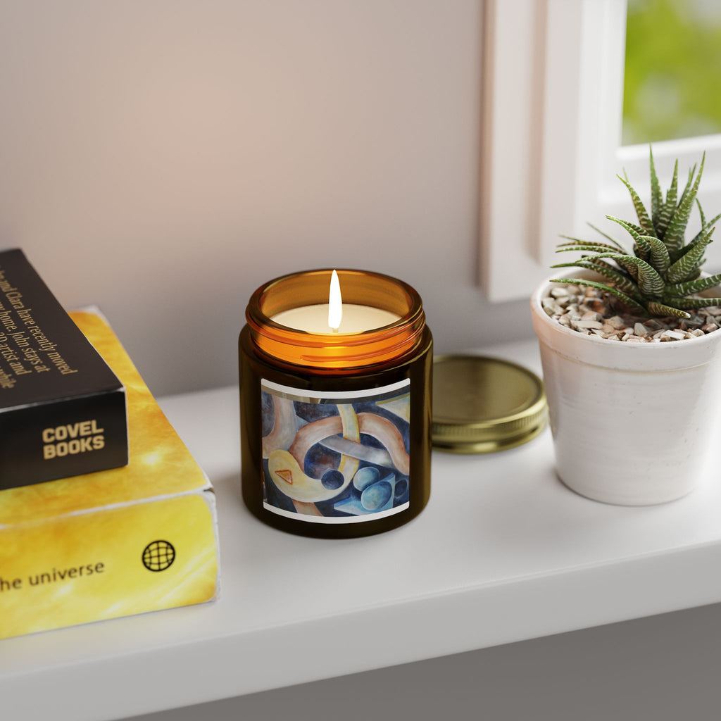 DANCE OF THE PLANETS - Coconut Apricot Scented Candle — Hand-Poured Soy Wax (4oz & 9oz)