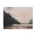 EARLY MORNING IN MONTANA -  Landscape Matte Canvas Print — Serene Forest Wall Art