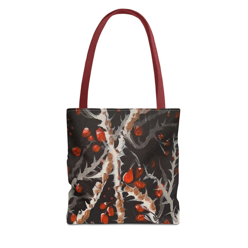 BITTERSWEET BRAMBLE - Botanical Berry Tote Bag – Autumn Berries All-Over Print Tote