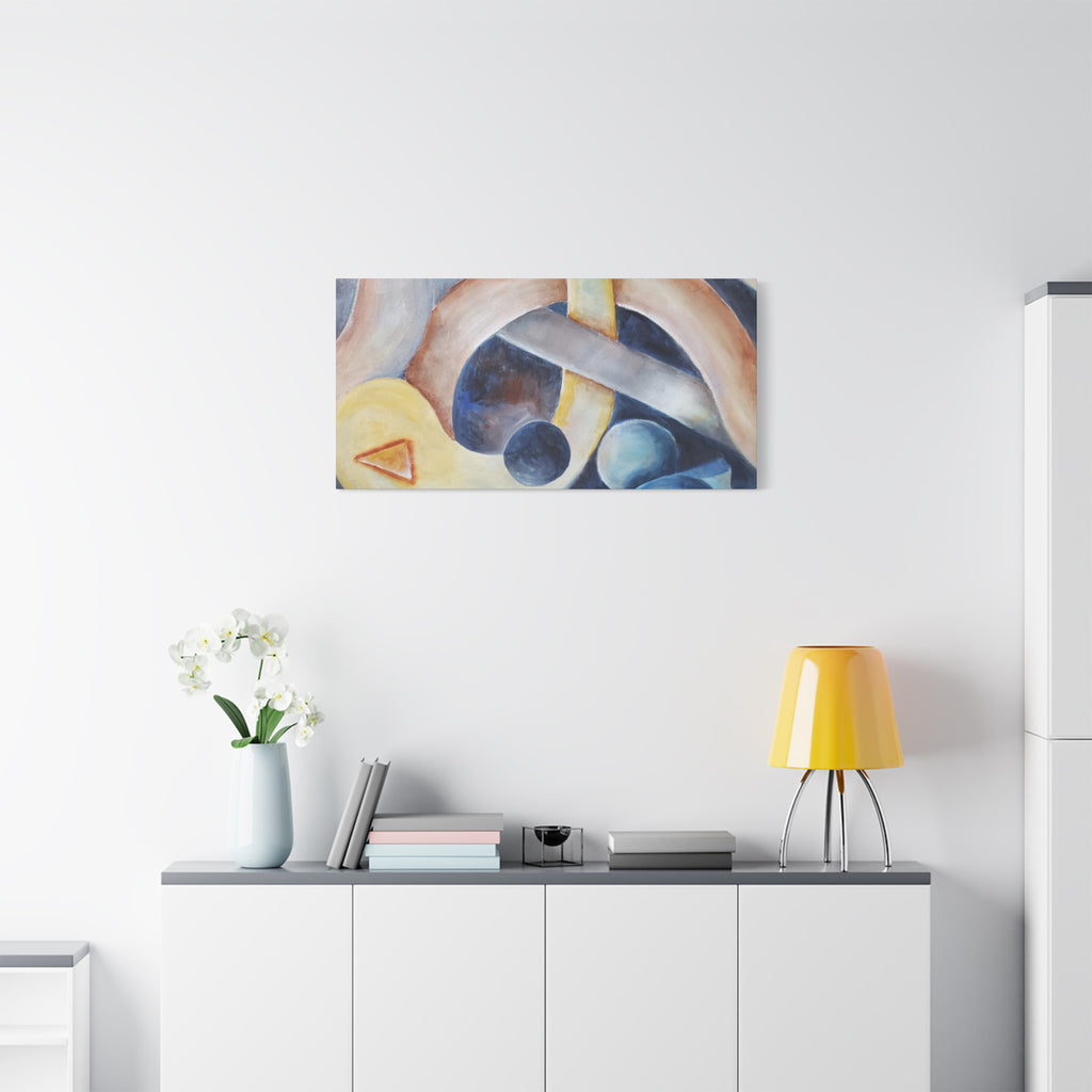 DANCE OF THE PLANETS - Abstract Musical Canvas Print — Matte Stretched Wall Art (1.25")