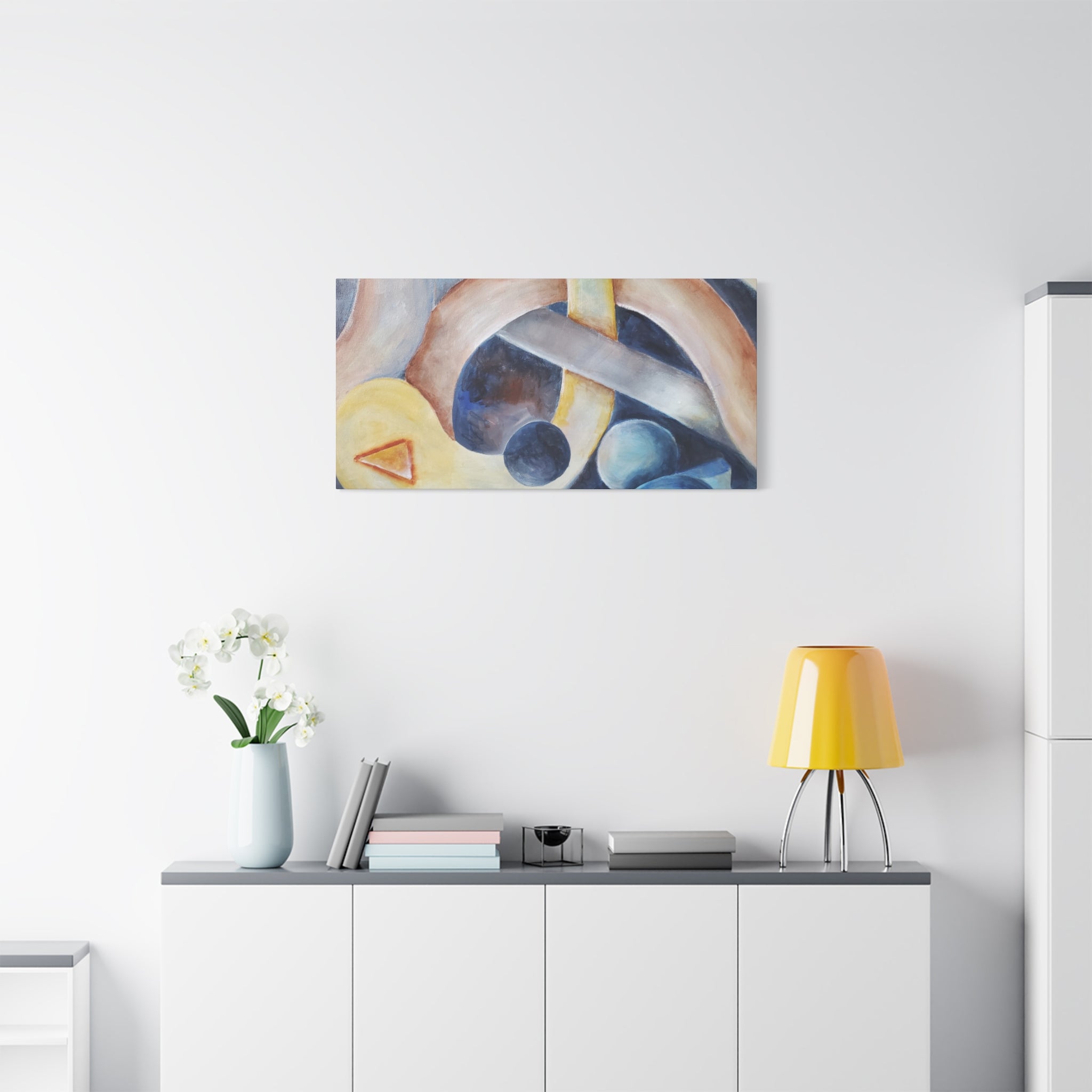 DANCE OF THE PLANETS - Abstract Musical Canvas Print — Matte Stretched Wall Art (1.25")