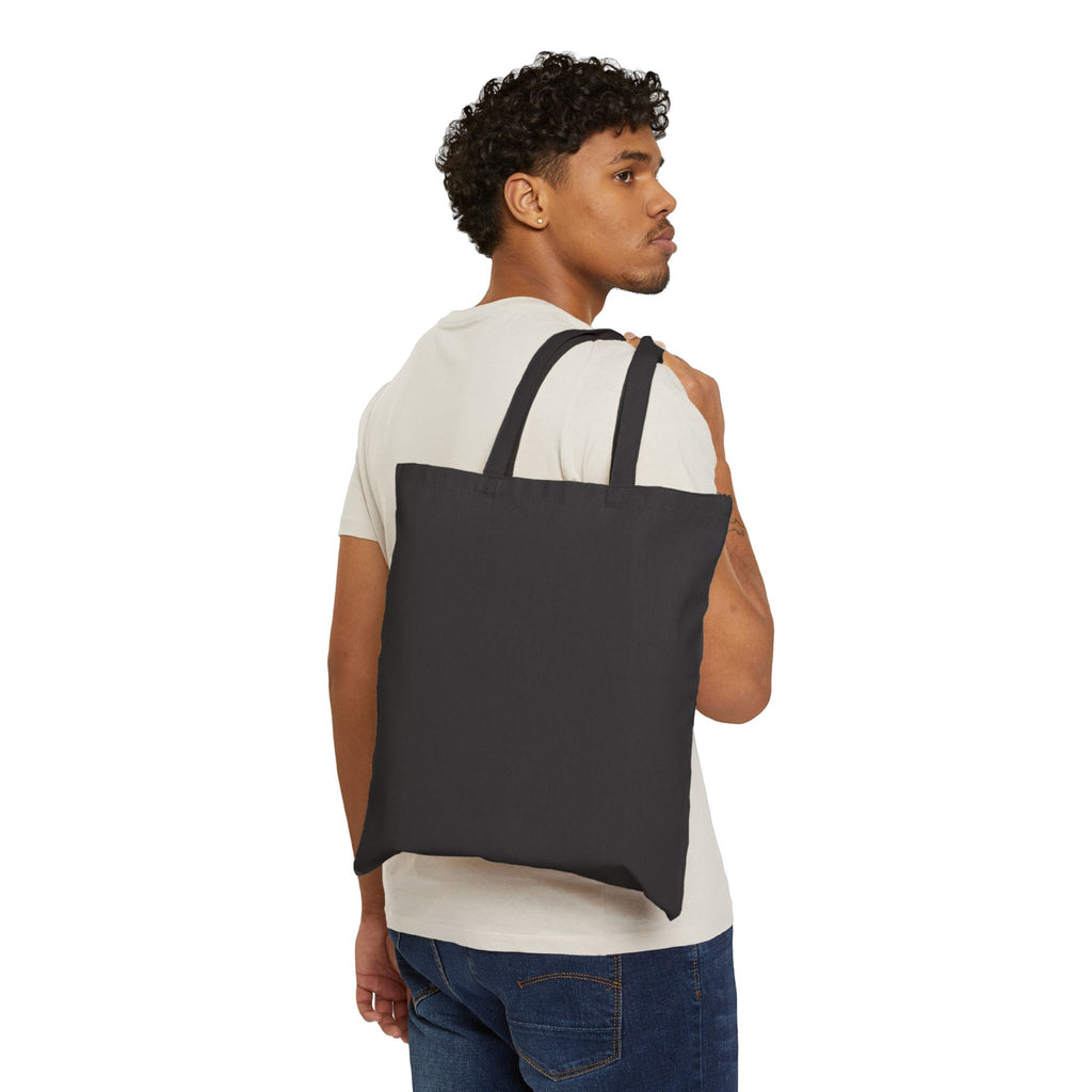 GOLDEN CARTOGRAPHY OF THE BLUE REALM - Abstract Brunch Canvas Tote Bag — Colorful Abstract Print