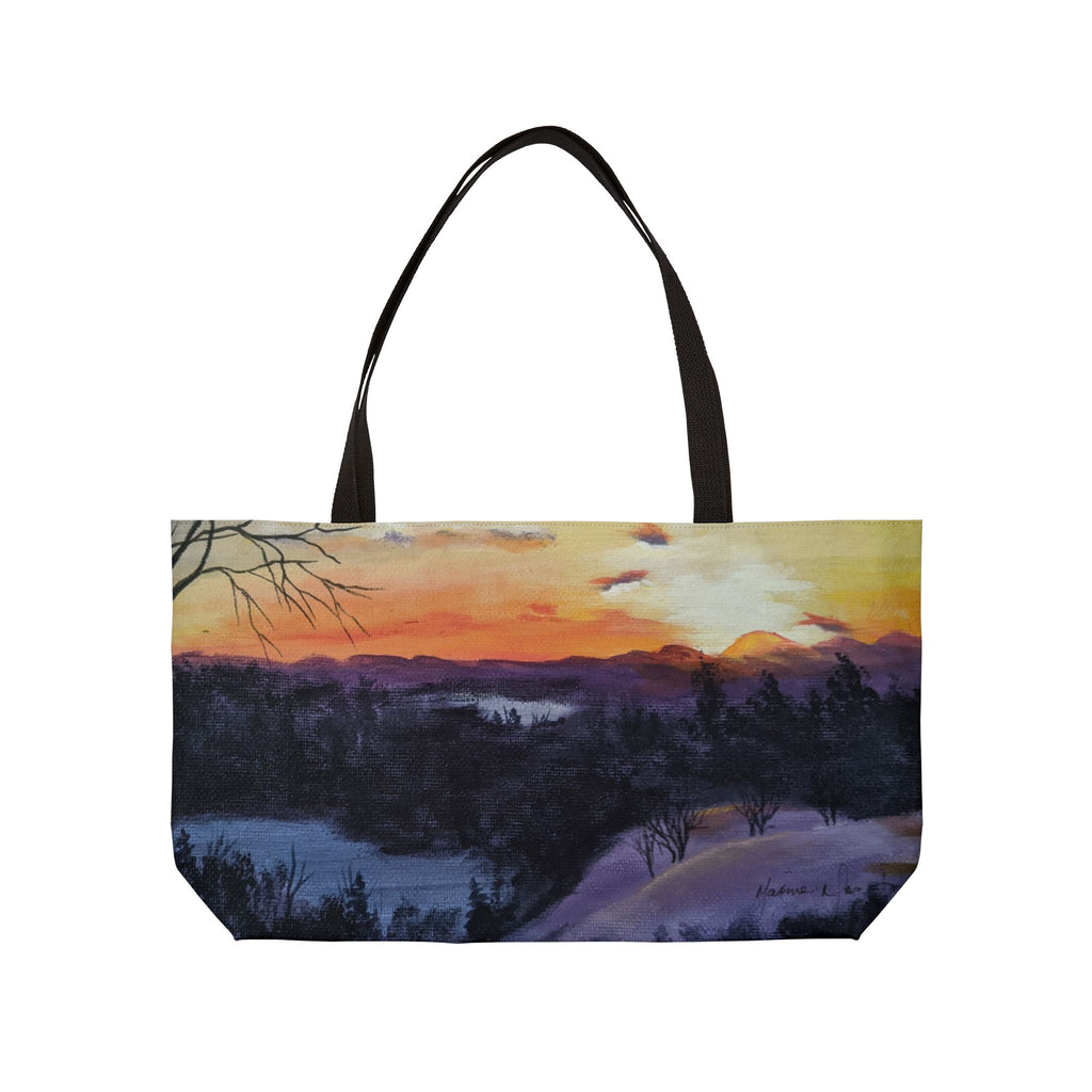 EVENING IN THE SHANDOAH VALLEY - Sunset Winter Landscape Weekender Tote Bag