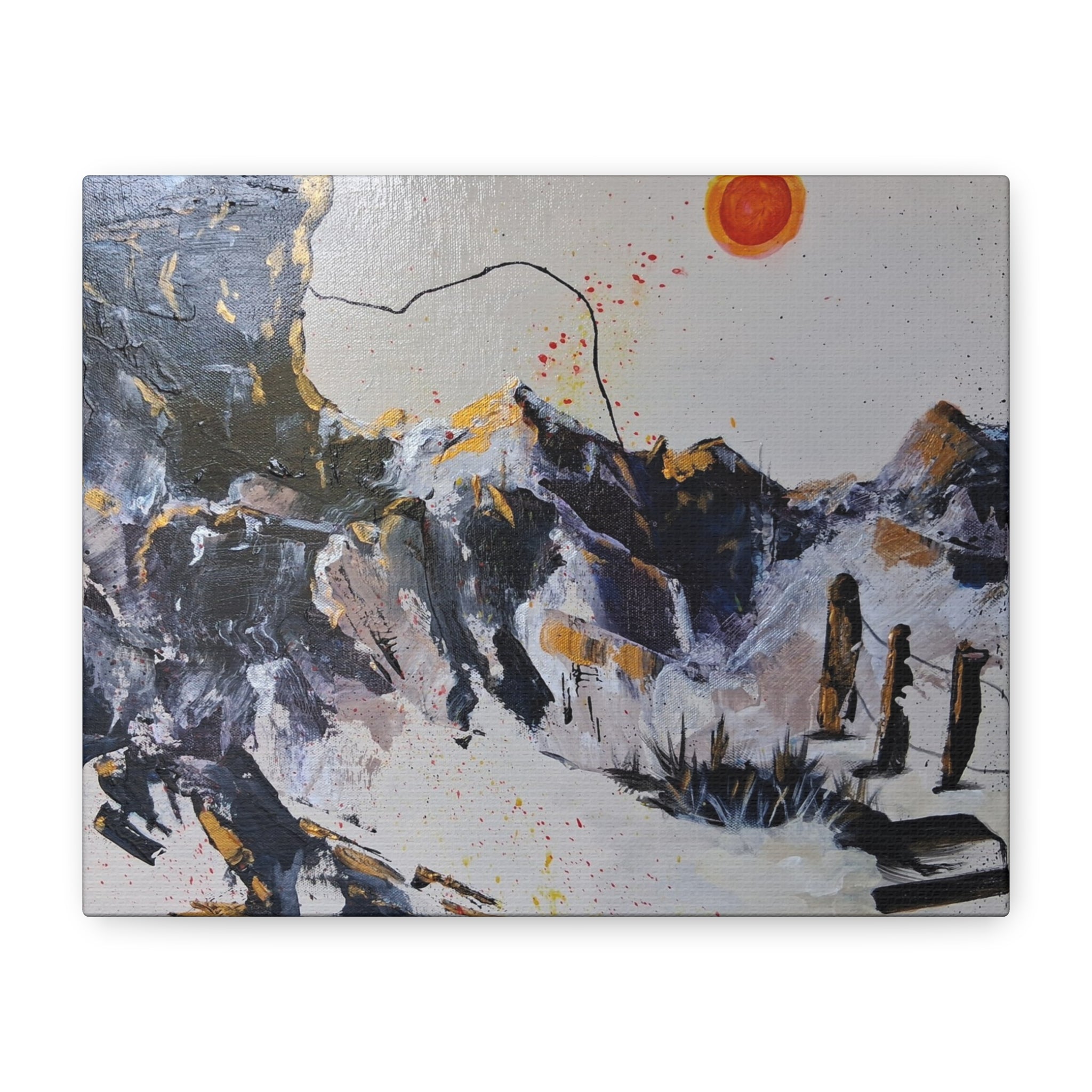 WHAT'S OVER THE RIDGE? Canvas Print
