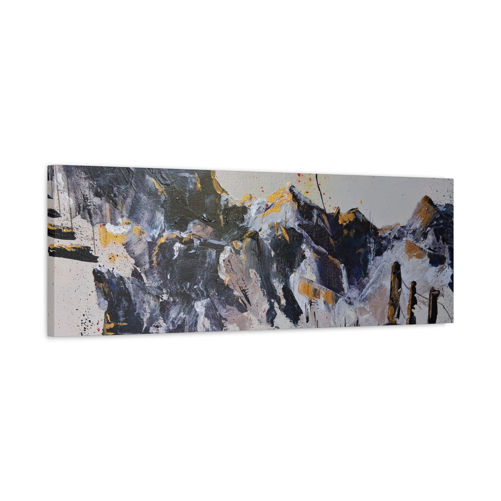 WHAT'S OVER THE RIDGE? - Abstract Desert Canvas Art – Matte Stretched 1.25"