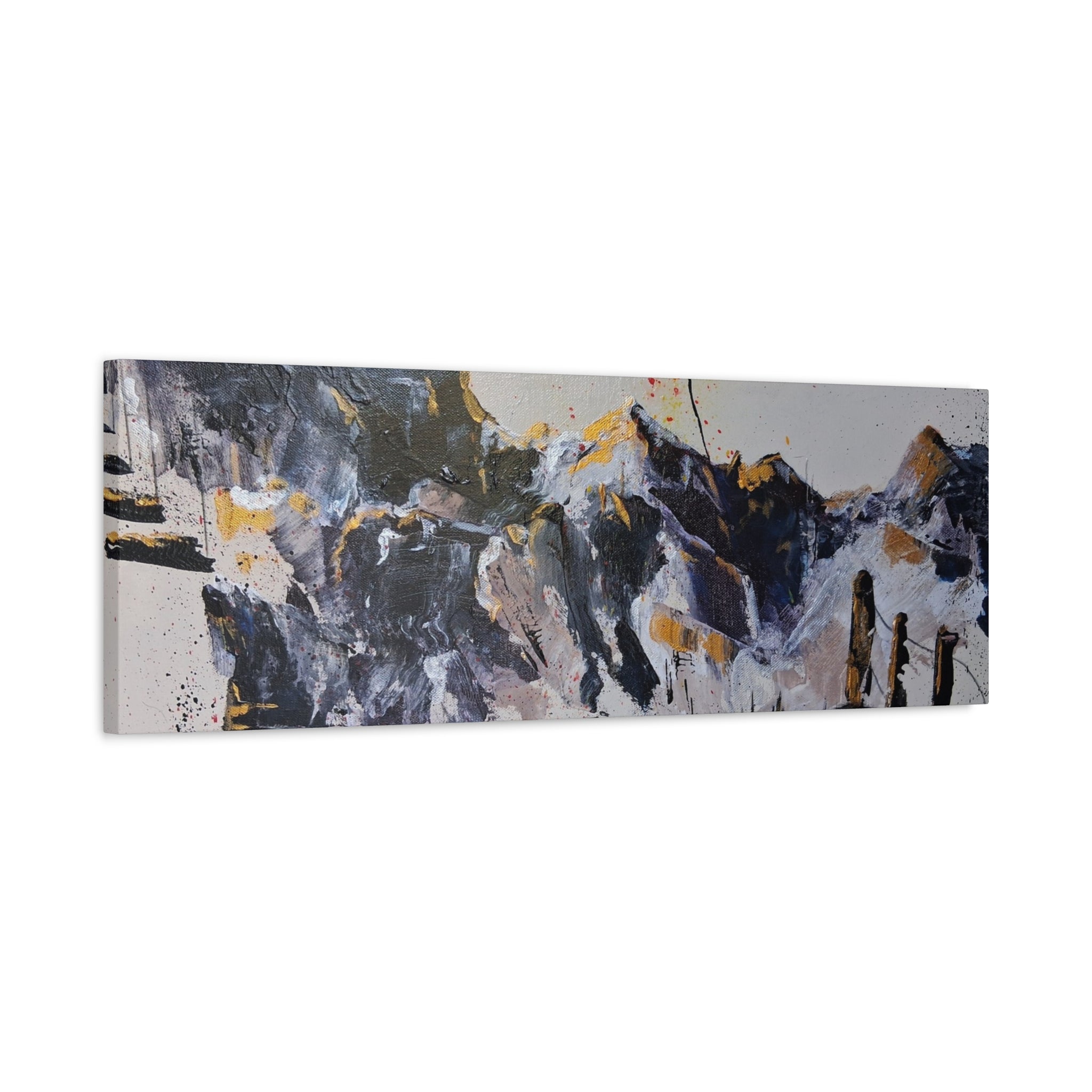 WHAT'S OVER THE RIDGE? - Abstract Desert Canvas Art – Matte Stretched 1.25"