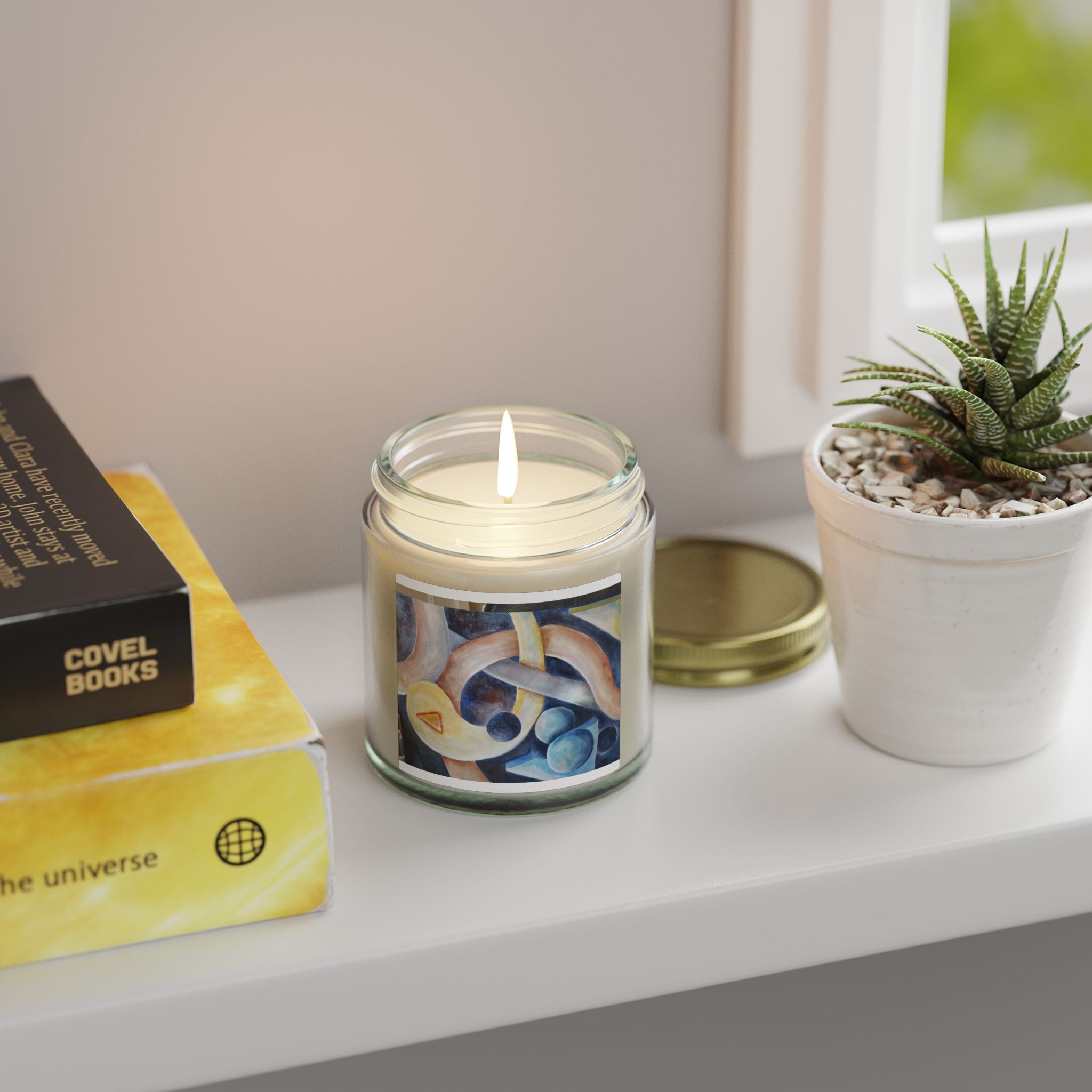 DANCE OF THE PLANETS - Coconut Apricot Scented Candle — Hand-Poured Soy Wax (4oz & 9oz)