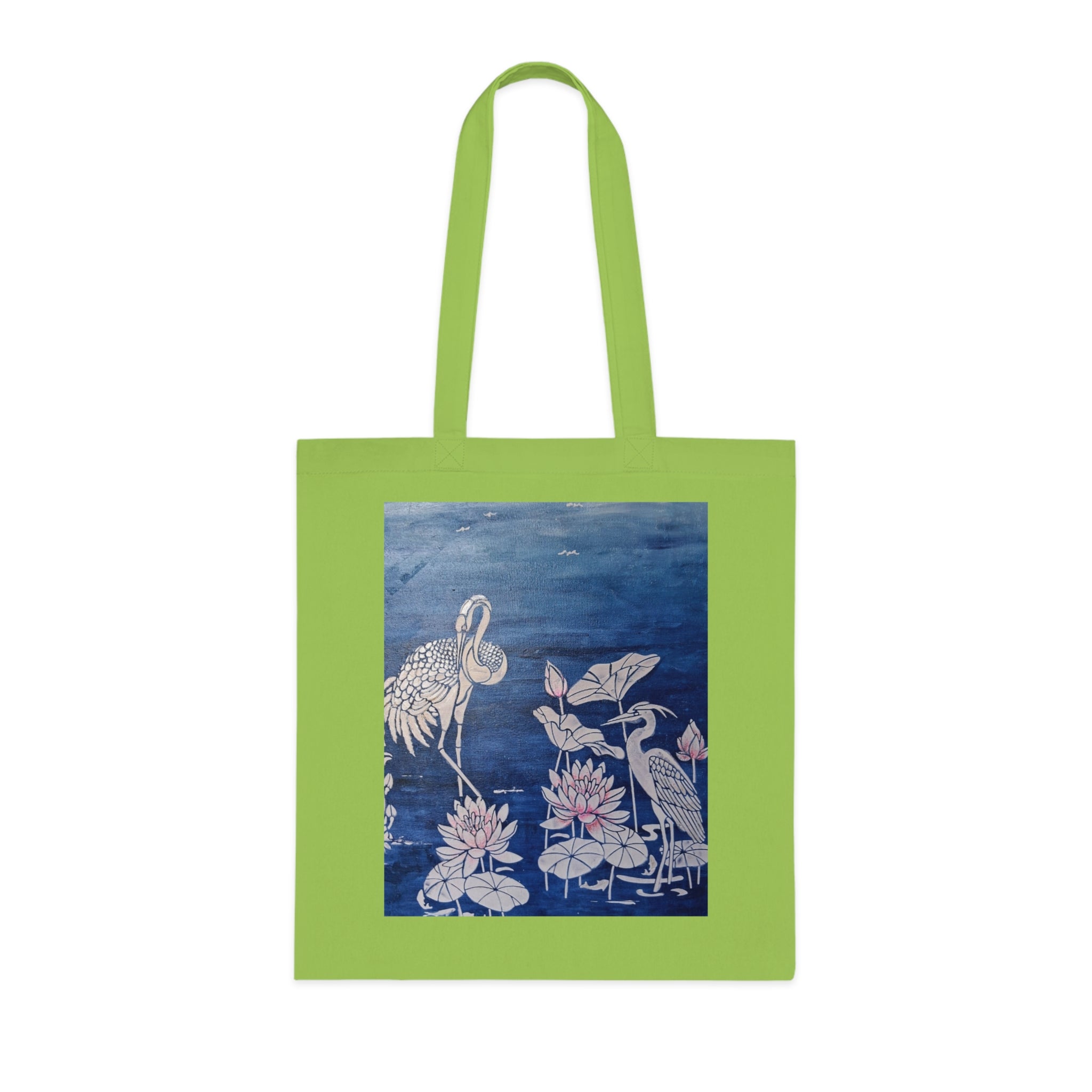 Floral Crane Tote