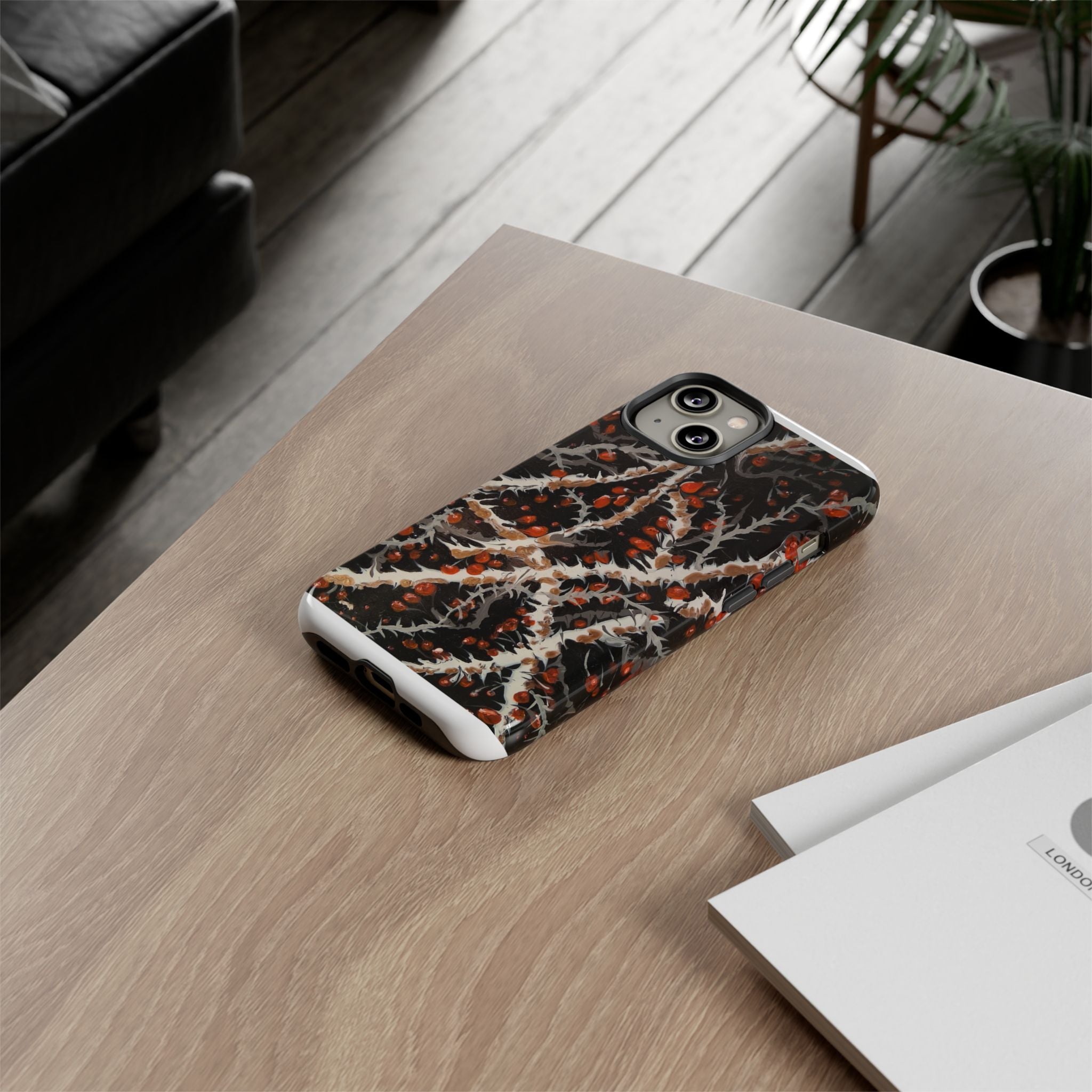 BITTERSWEET BRAMBLE - Scenic Country Road Phone Case — Rustic Landscape Art iPhone Case