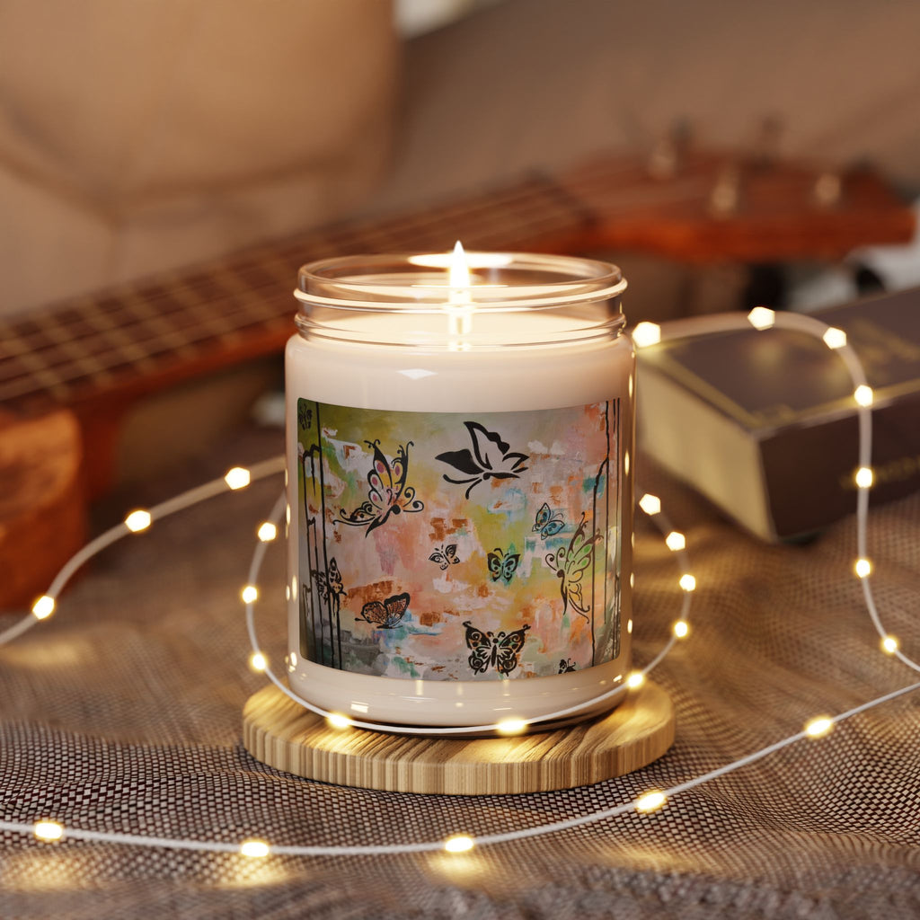 GUUARDIANS OF THE FLOWERS - Butterfly Garden Soy Candle - 9oz Scented Jar