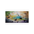 Wildlife Silhouette Fine Art Poster — Forest Animals Sunset Wall Art