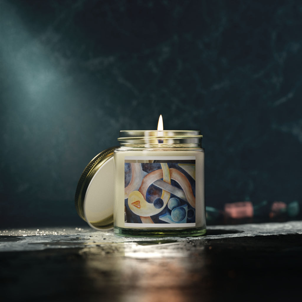 DANCE OF THE PLANETS - Coconut Apricot Scented Candle — Hand-Poured Soy Wax (4oz & 9oz)