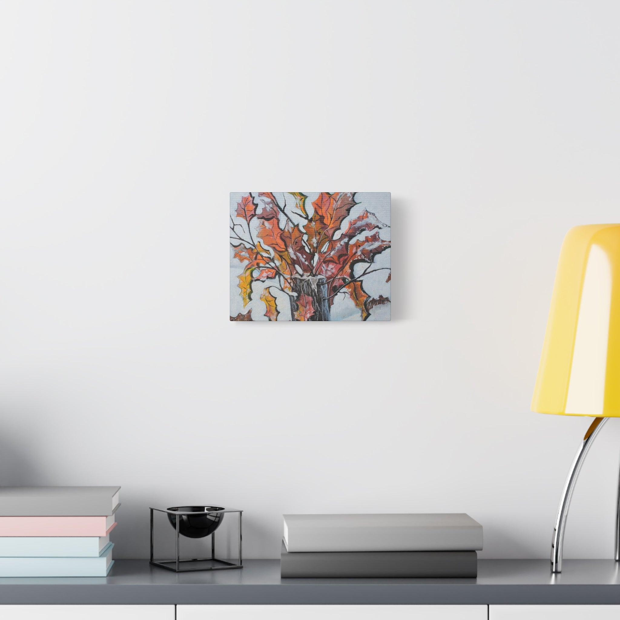 RENEWEL- NORTH LAKE NY - Autumn Leaves Canvas Wall Art — Stretched Matte Canvas
